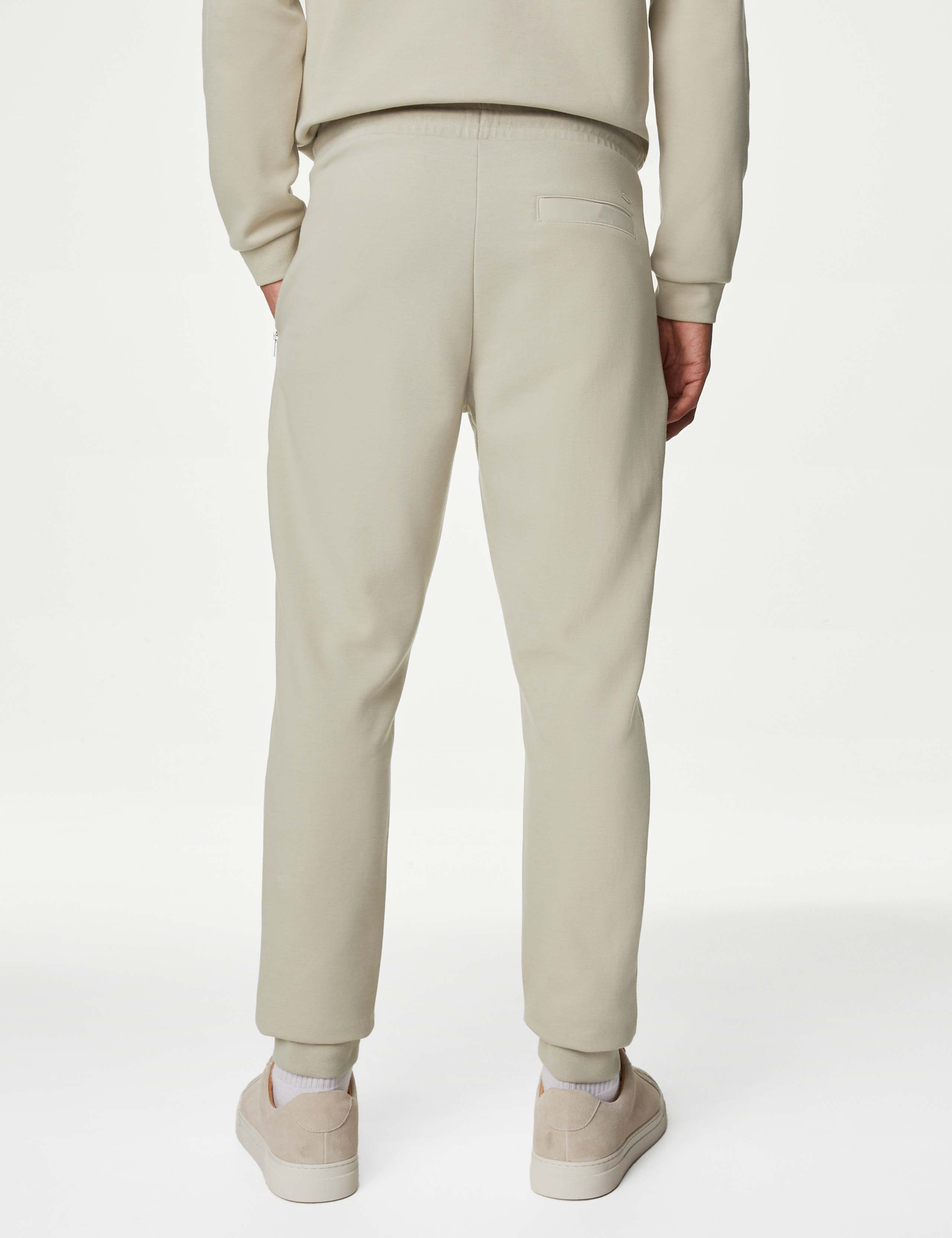 Cuffed Cotton Blend Zip Pocket Joggers 6 of 6