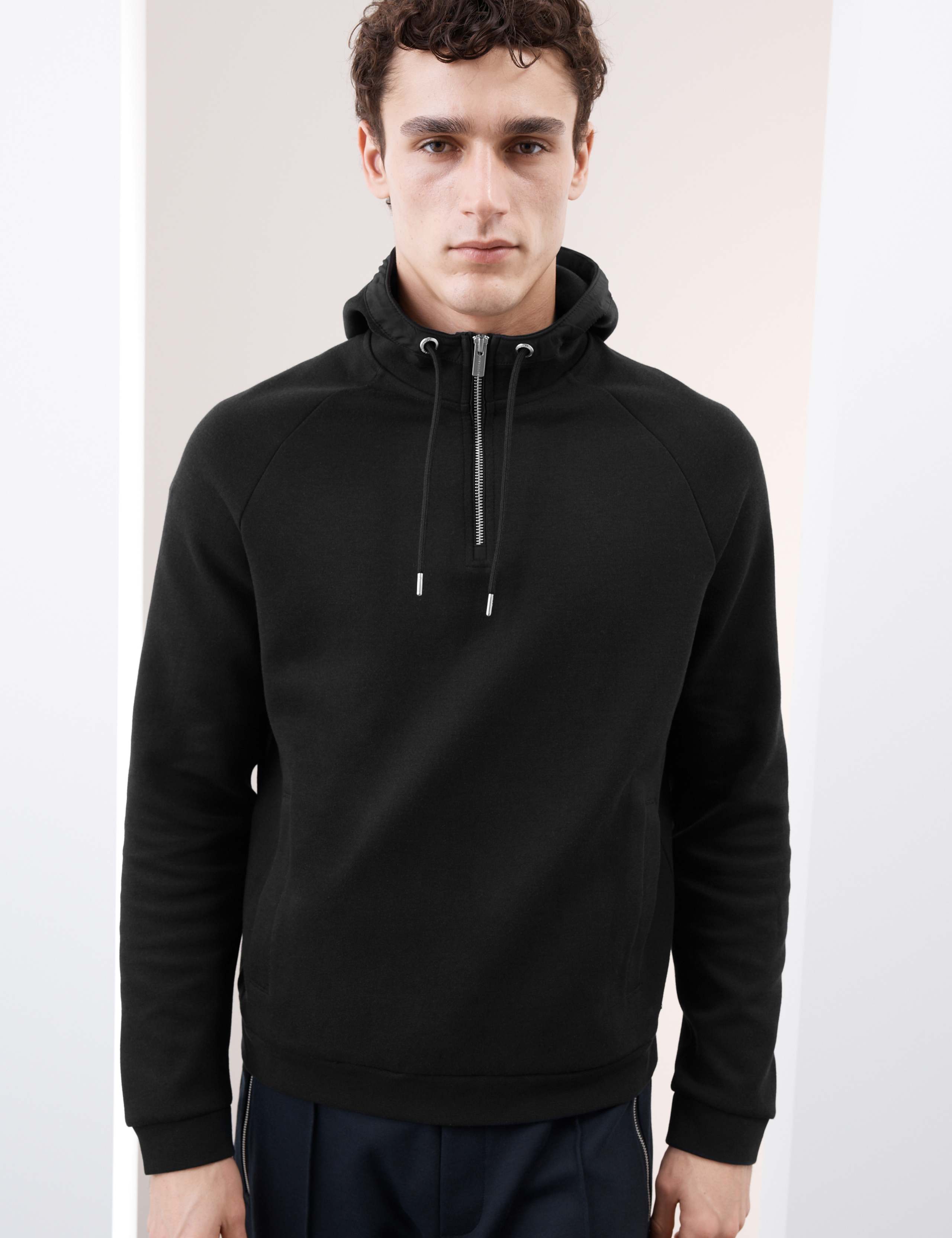 Cotton Blend Half Zip Hoodie 5 of 7