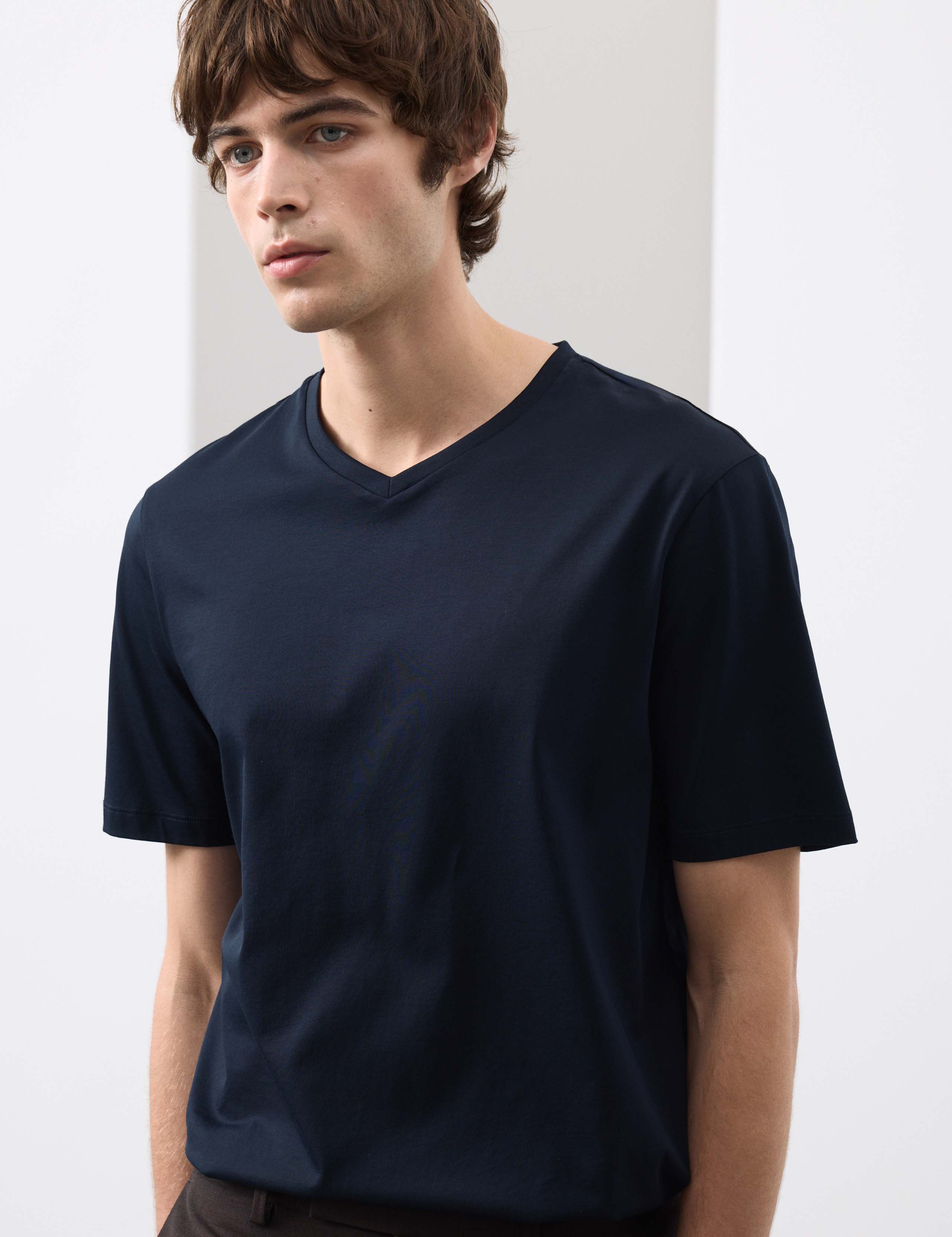 Pure Supima® Cotton V-Neck T-Shirt 4 of 7