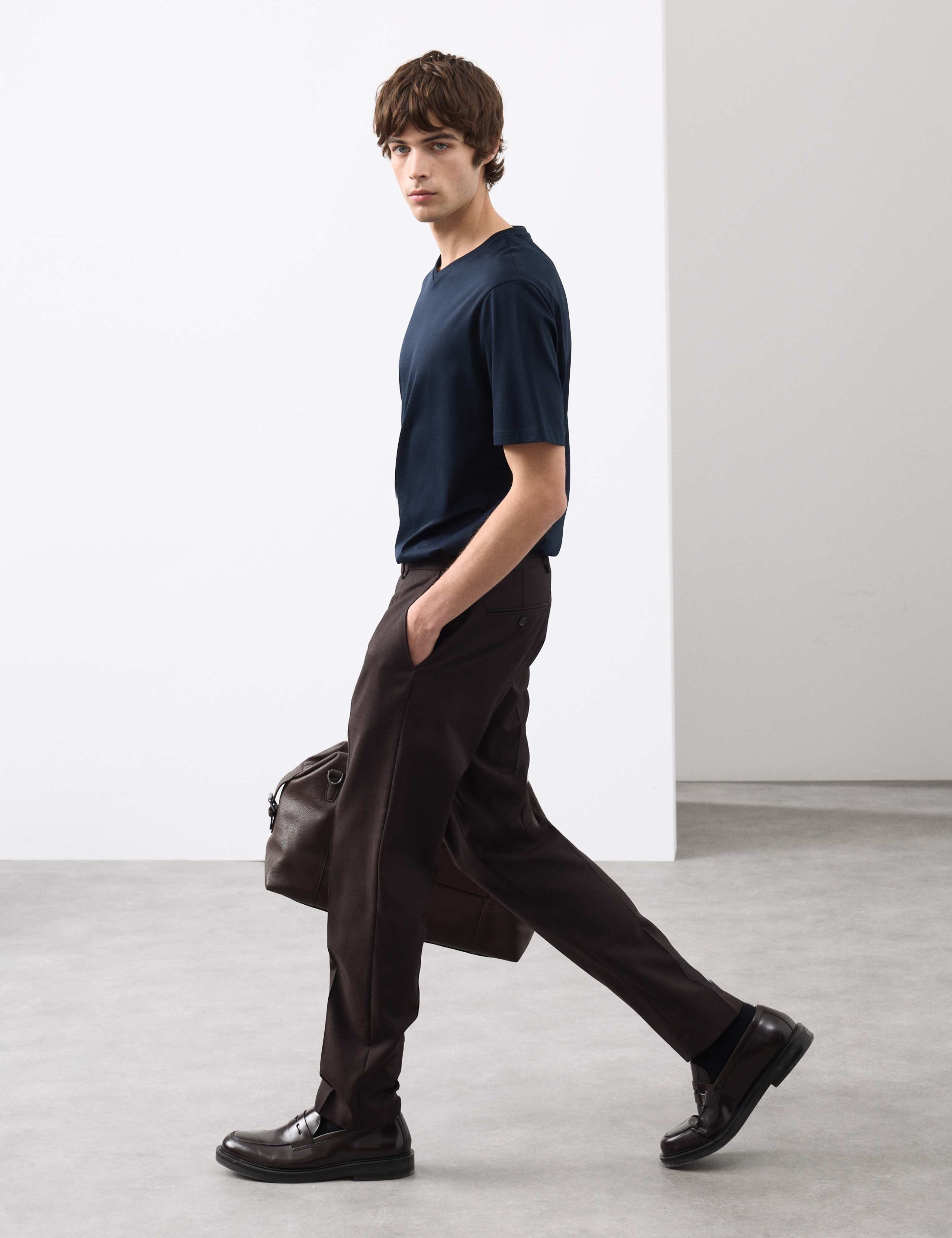 Pure Supima® Cotton V-Neck T-Shirt 6 of 7