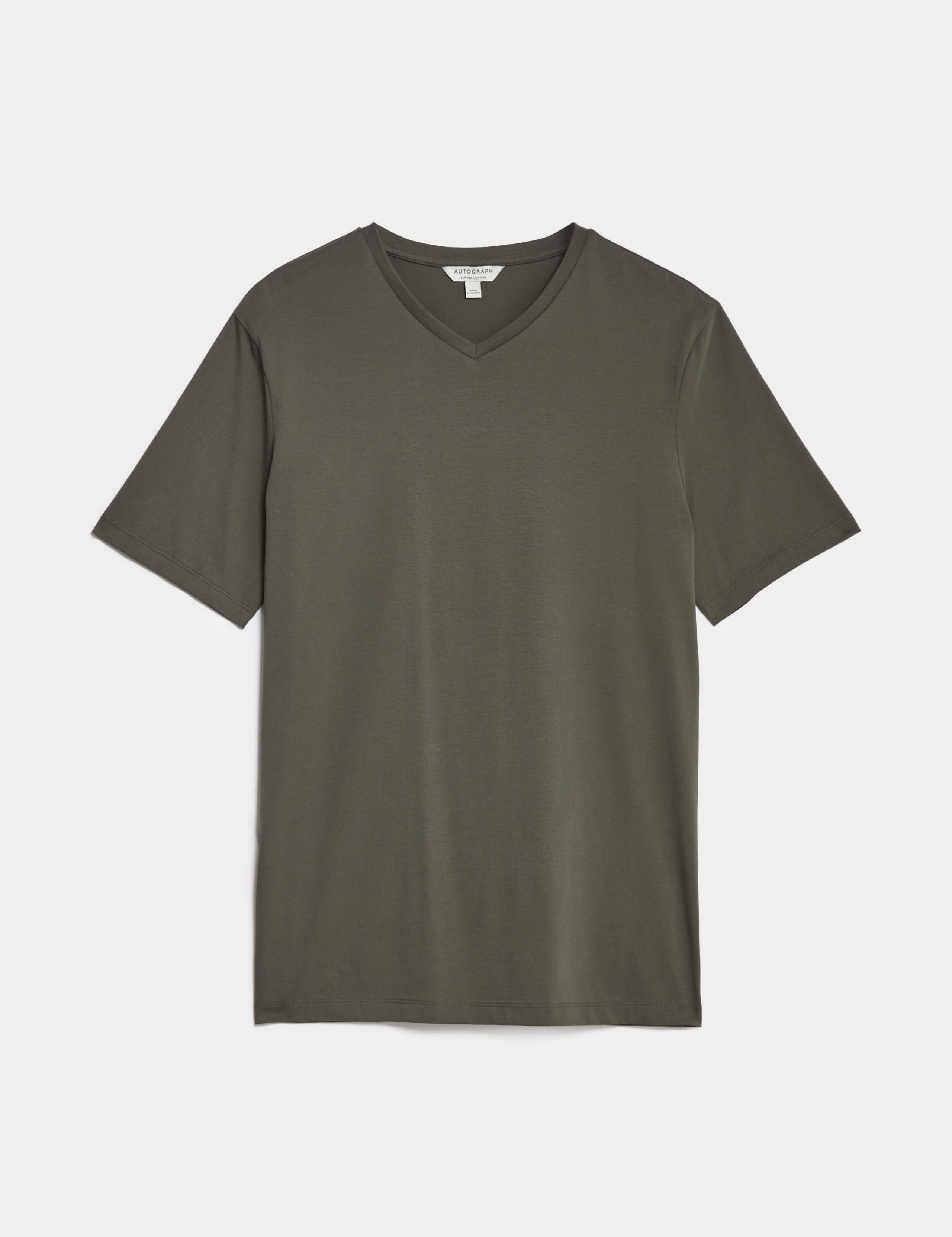 Pure Supima® Cotton V-Neck T-Shirt 2 of 7