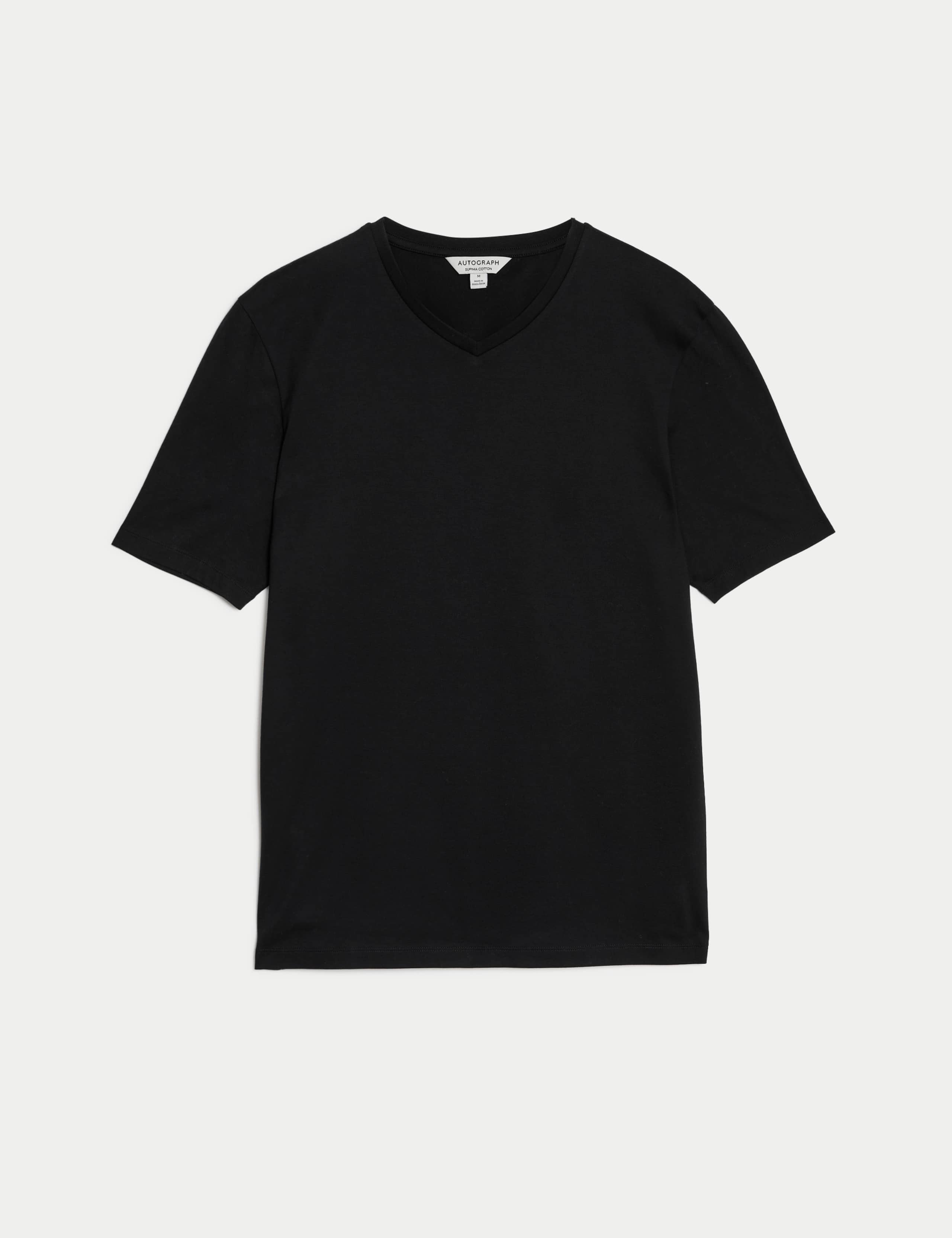 Pure Supima® Cotton V-Neck T-Shirt 2 of 7