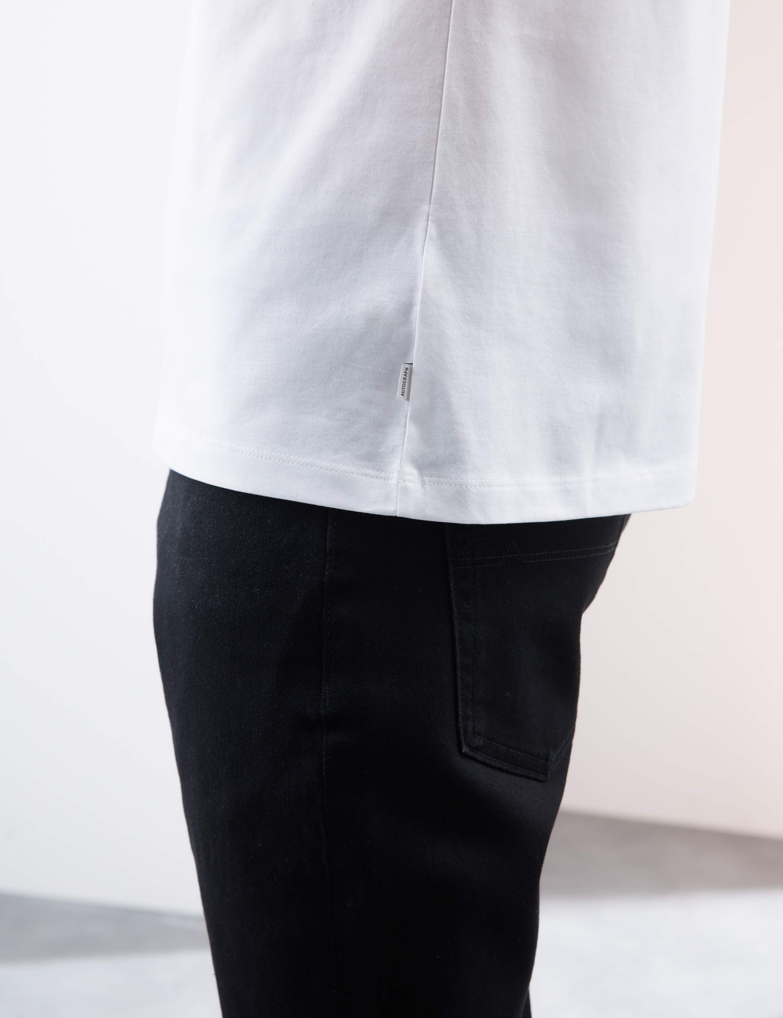 Pure Supima® Cotton V-Neck T-Shirt 3 of 5