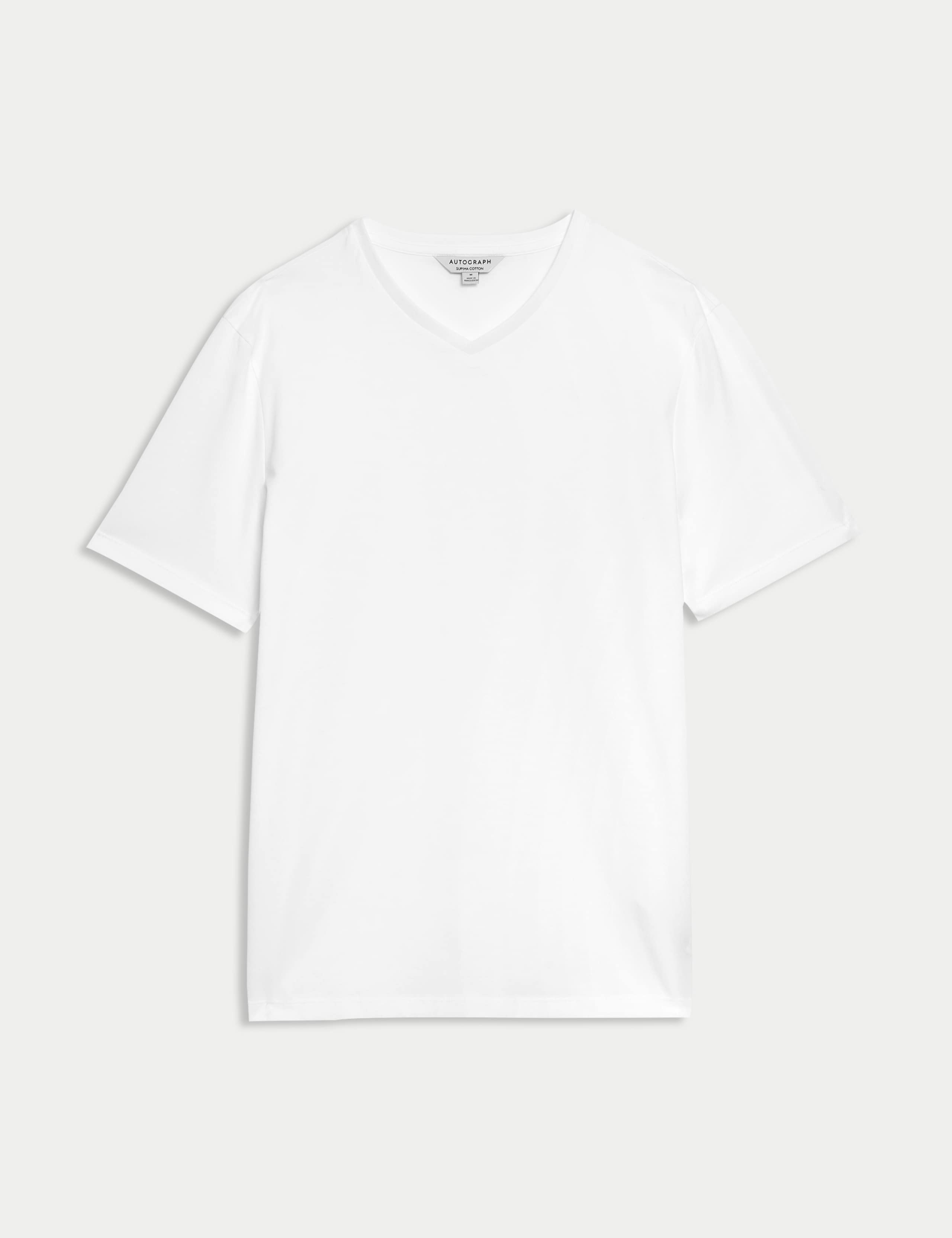 Pure Supima® Cotton V-Neck T-Shirt 2 of 5