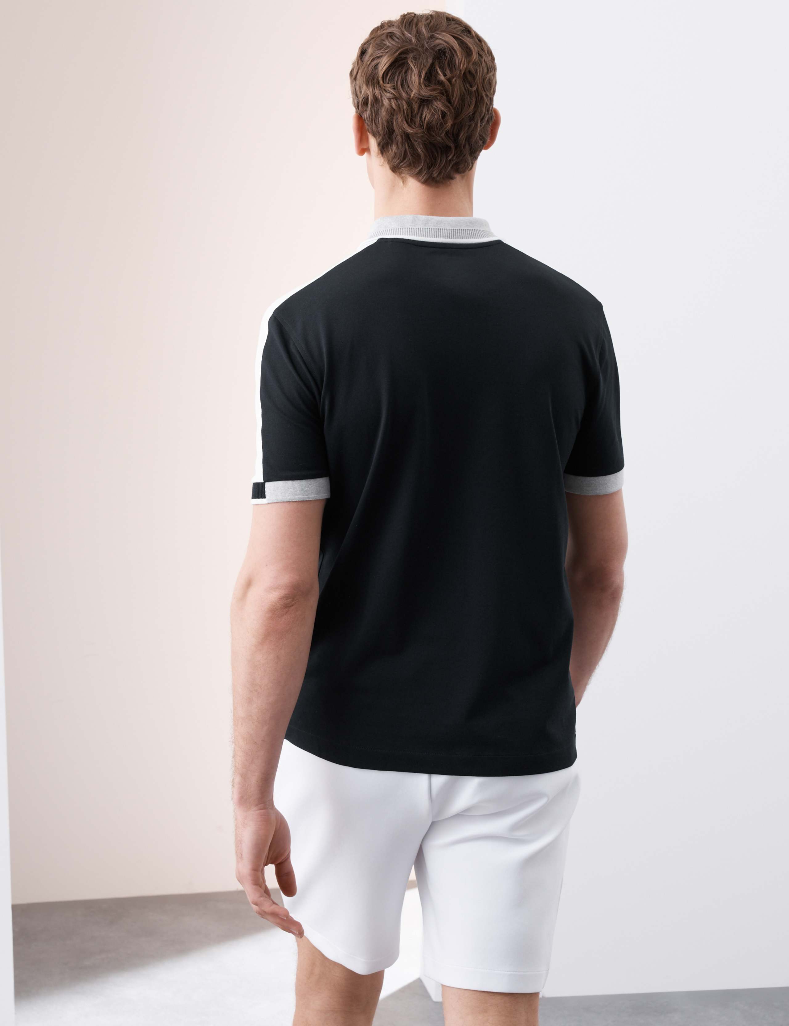 Cotton Blend Micro Pique Polo Shirt 5 of 7