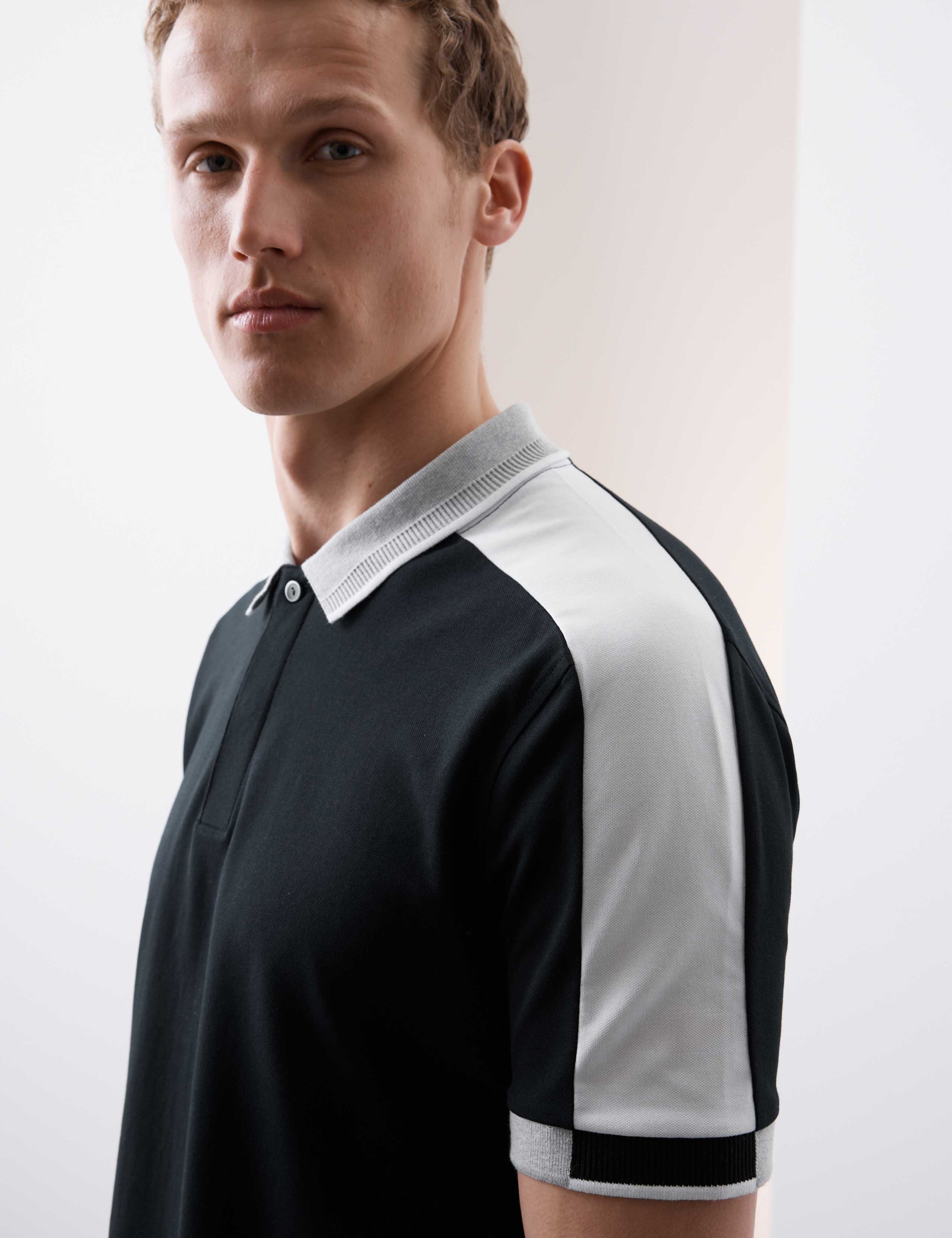Cotton Blend Micro Pique Polo Shirt 7 of 7