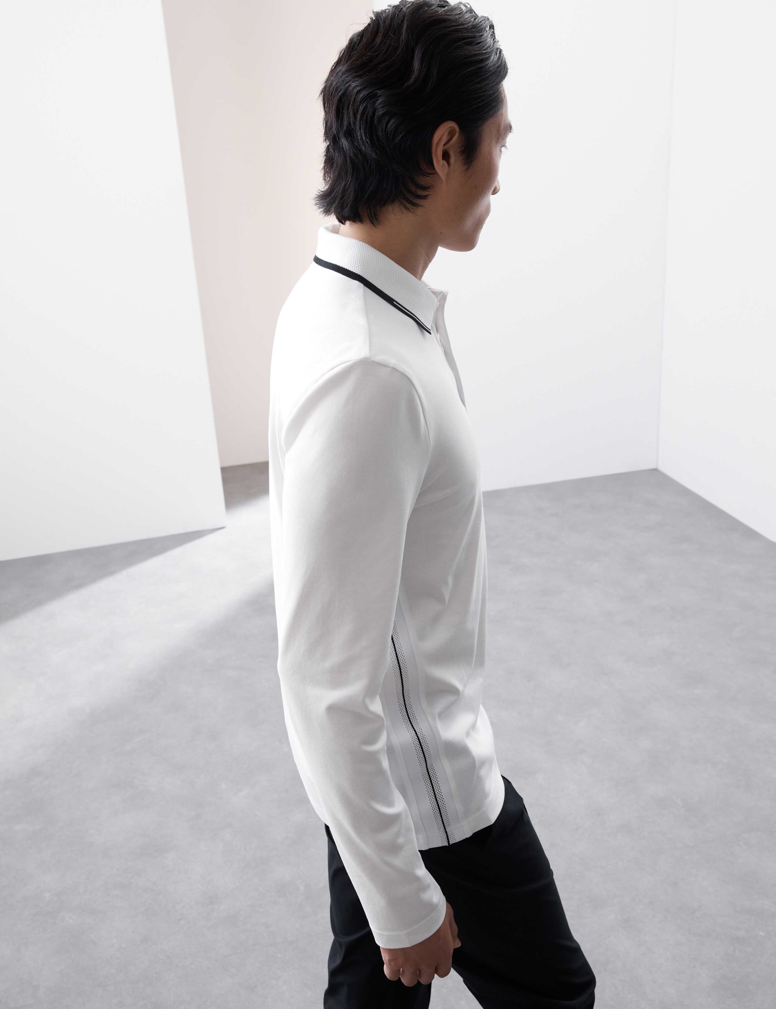 Cotton Rich Tipped Polo Shirt 5 of 7