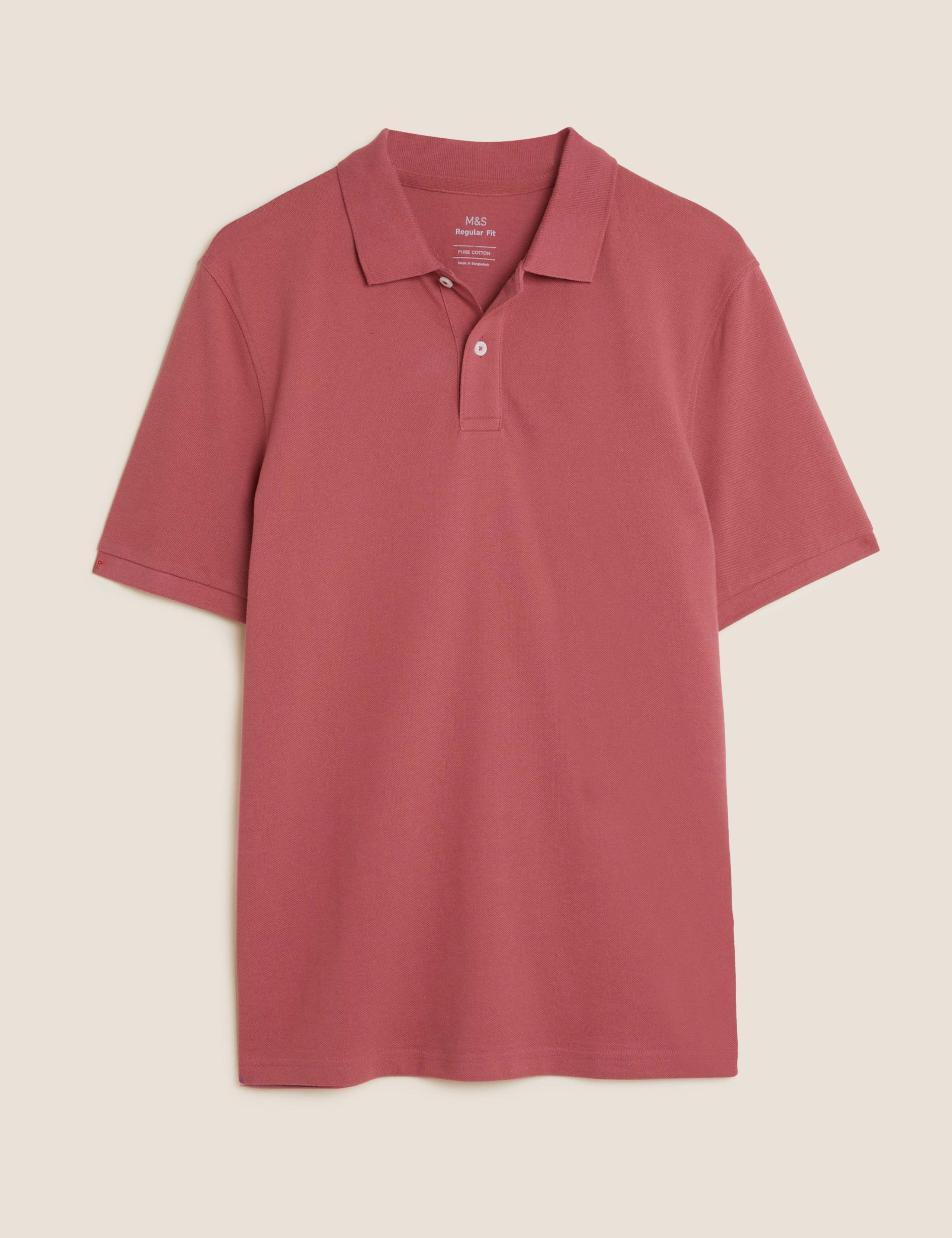 Pure Cotton Pique Regular Fit Polo Shirt 2 of 4