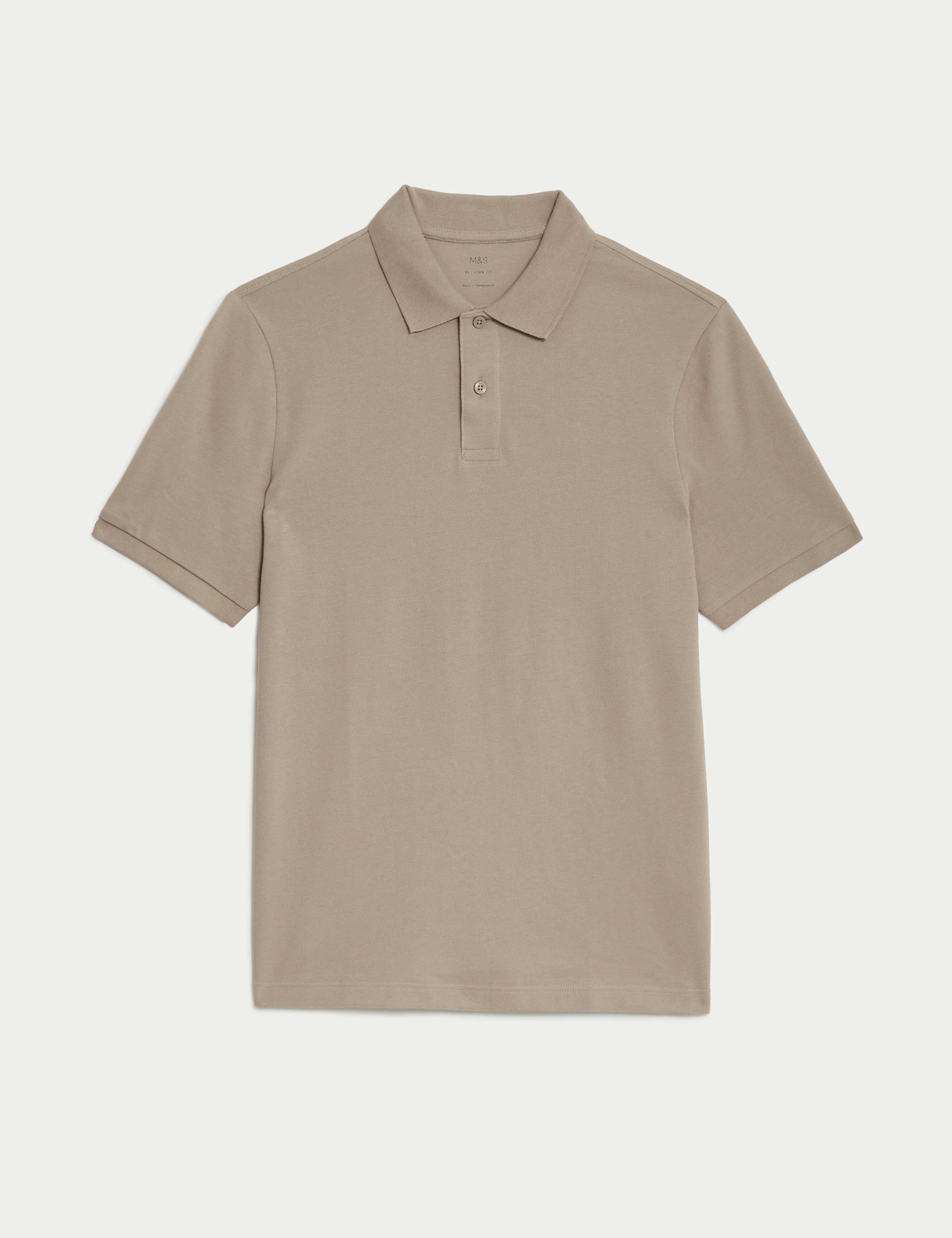 Pure Cotton Pique Regular Fit Polo Shirt 2 of 2