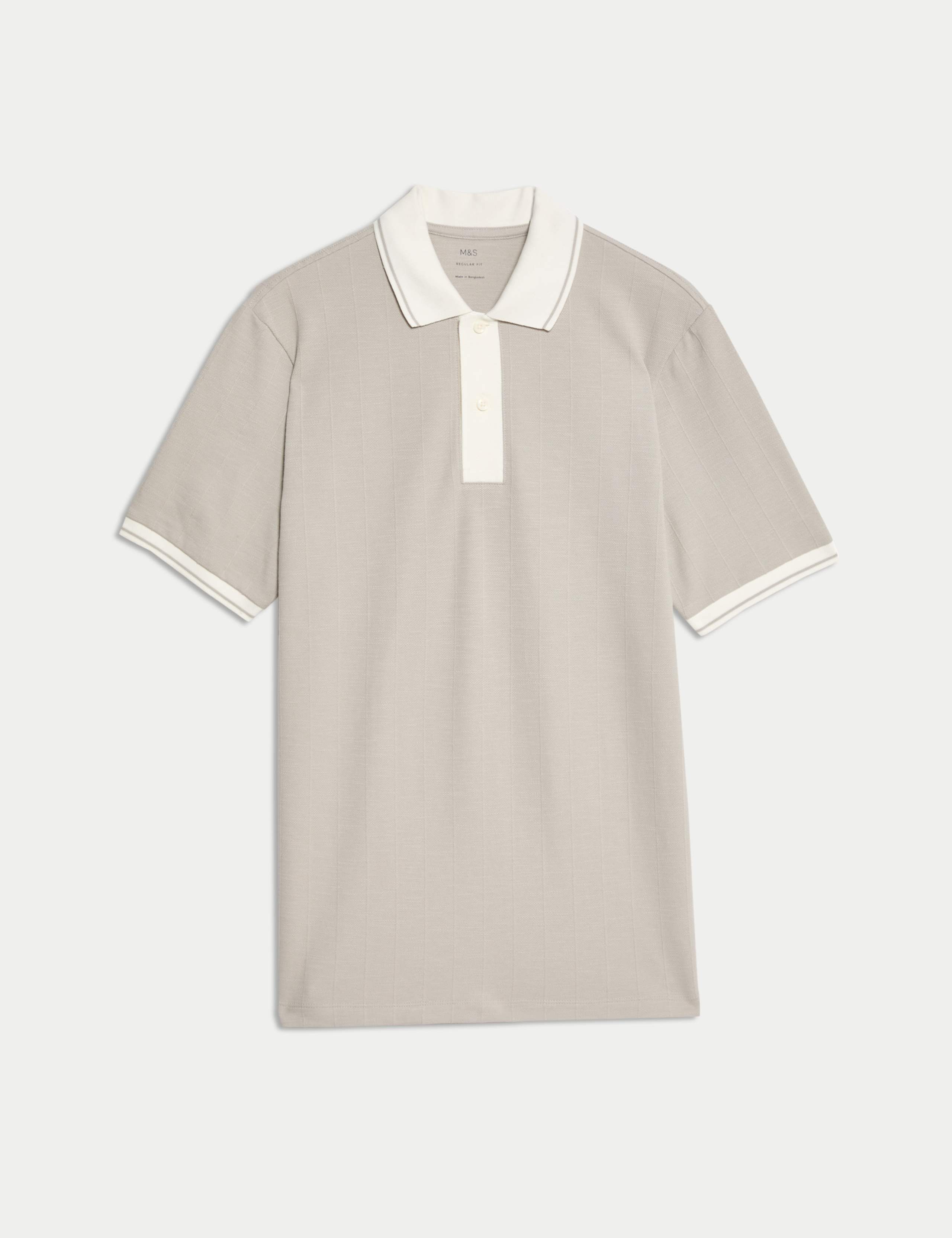 Cotton Rich Textured Polo Shirt 2 of 5