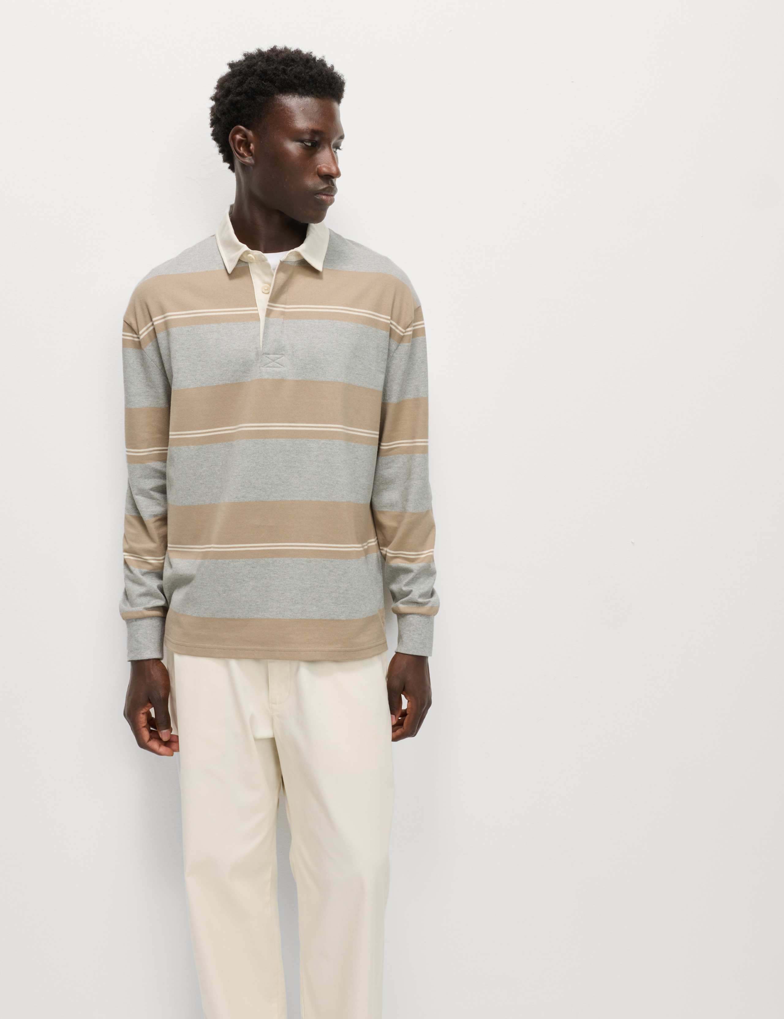 Pure Cotton Striped Rugby Shirt 3 of 6