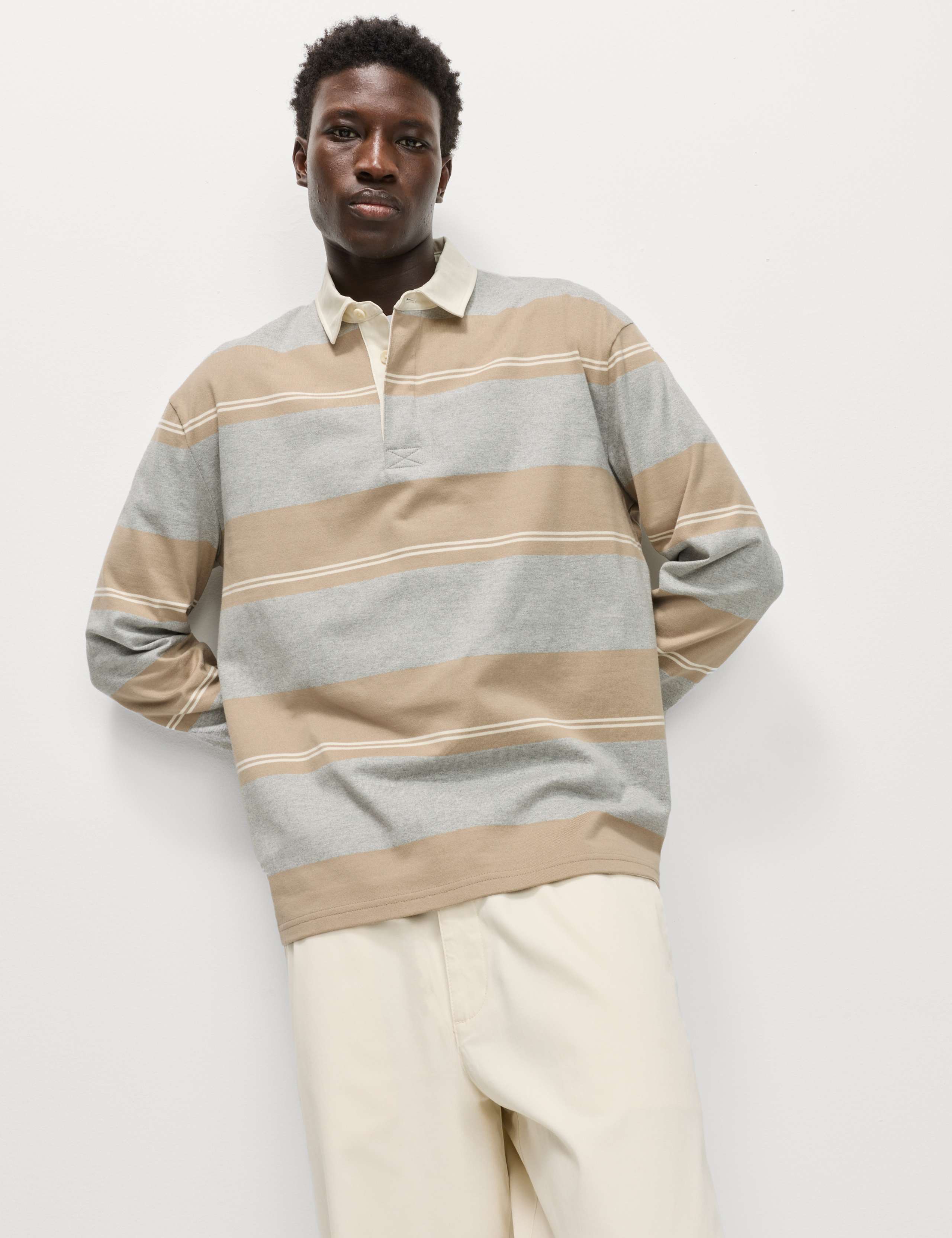 Pure Cotton Striped Rugby Shirt 5 of 6
