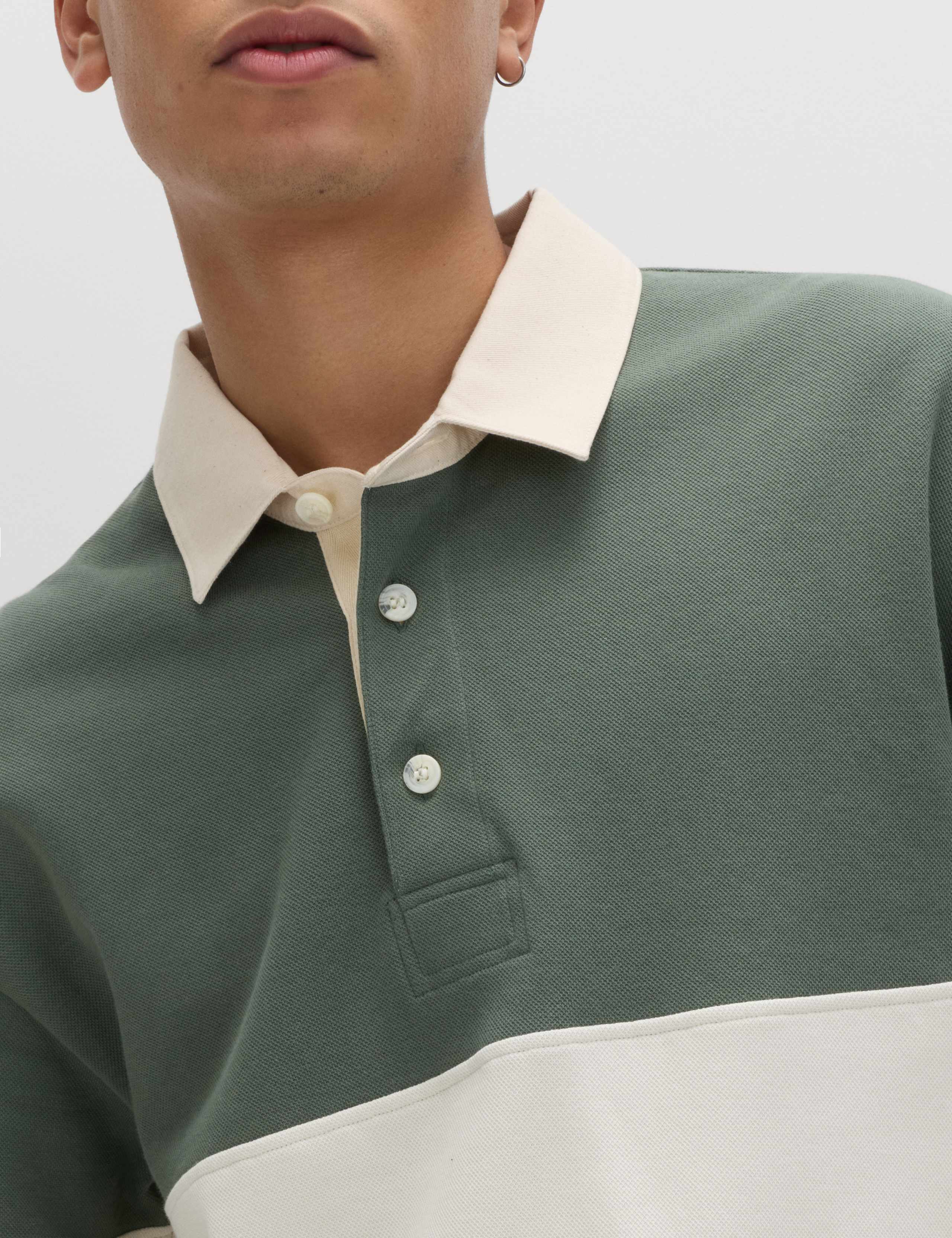 Cotton Rich Pique Rugby Shirt 3 of 6