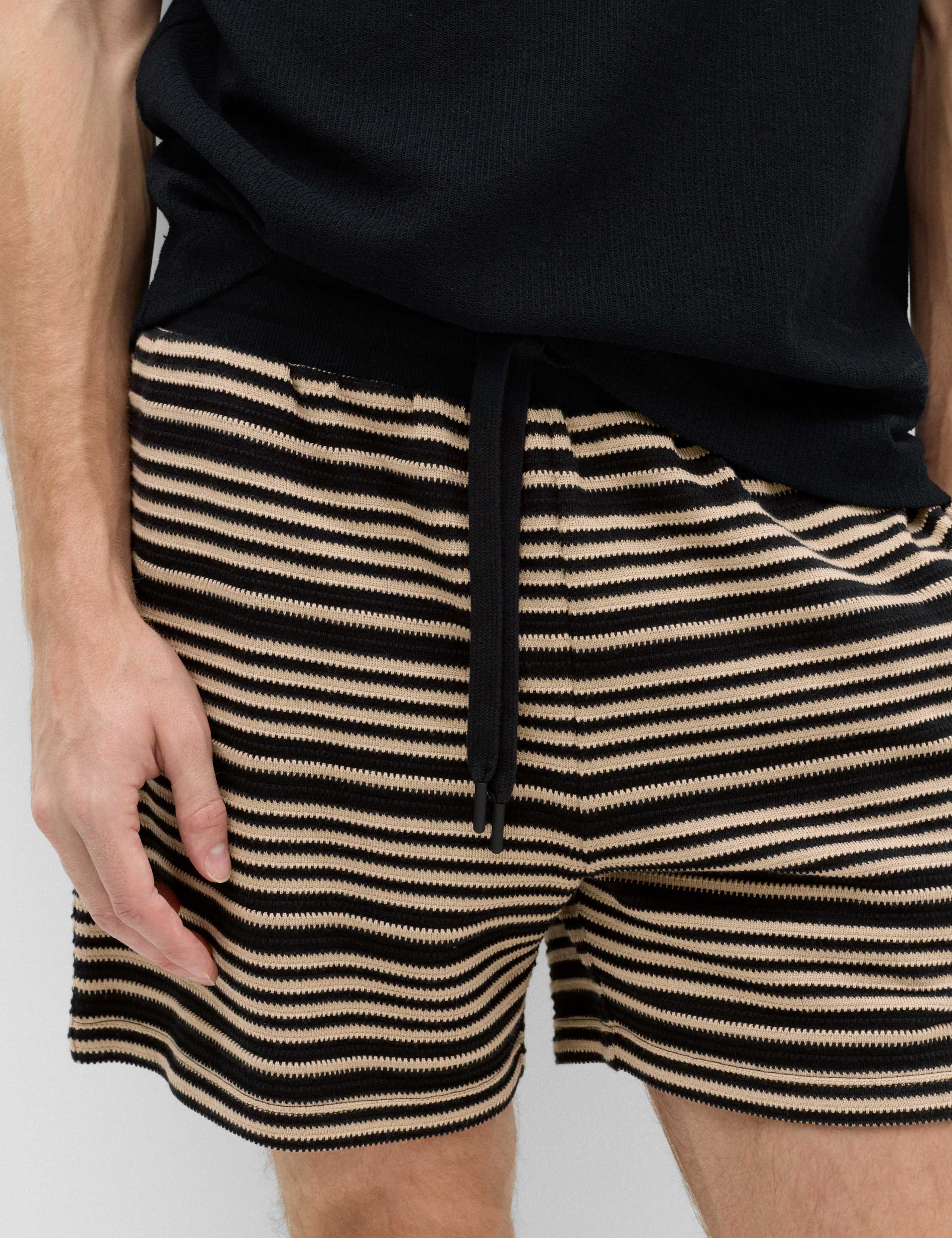 Cotton Rich Variegated Stripe Shorts 3 of 6