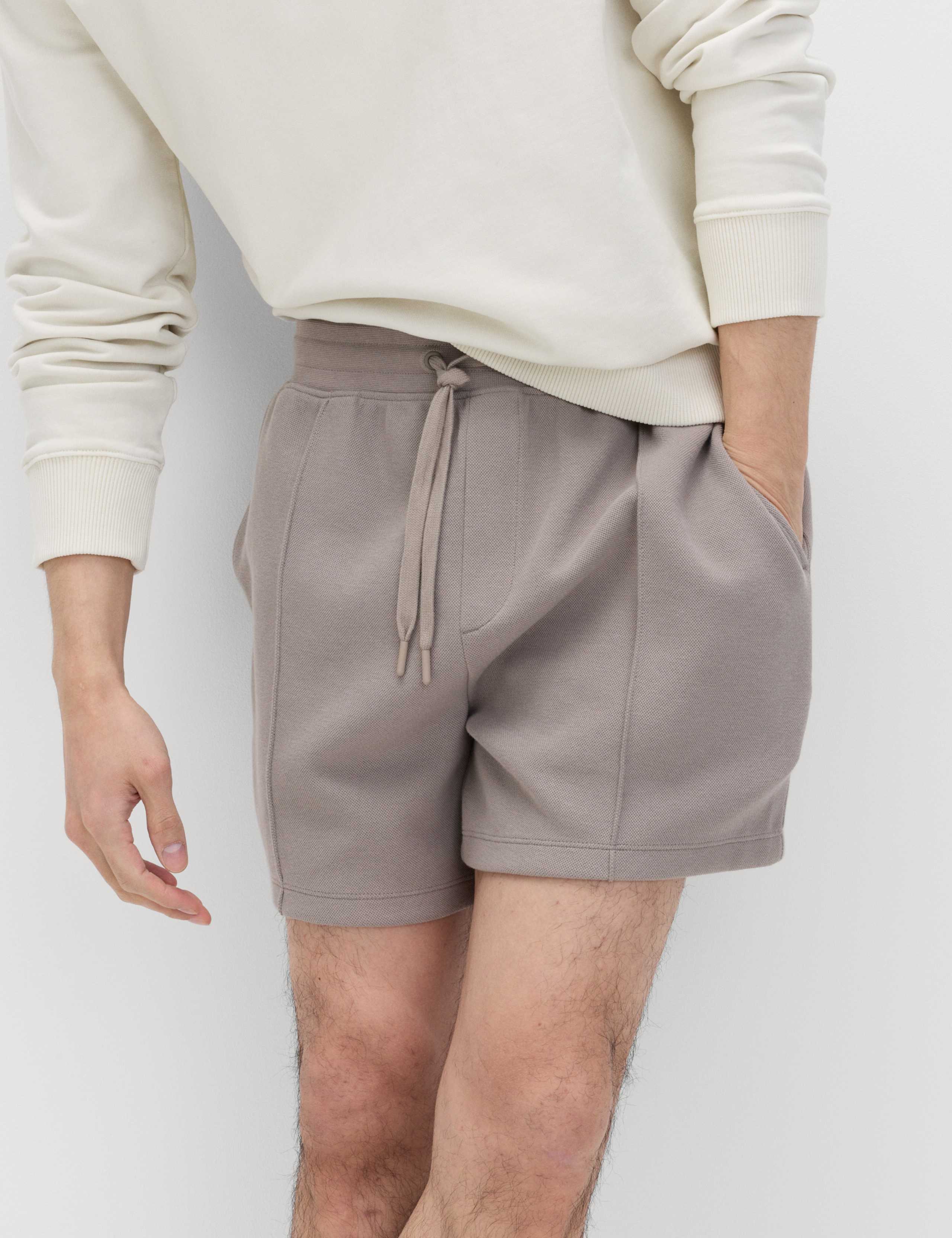 【SAX】5 Pocket Shorts Pique Cotton Rich Pique Shorts | M&S