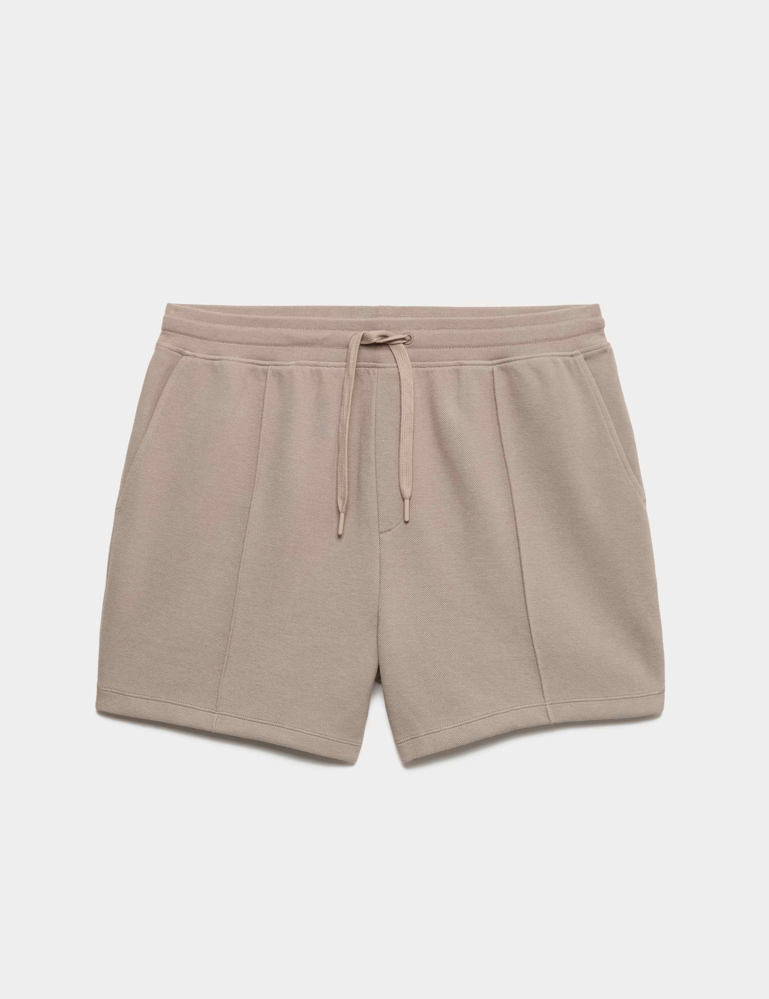 【SAX】5 Pocket Shorts Pique Cotton Rich Pique Shorts | M&S