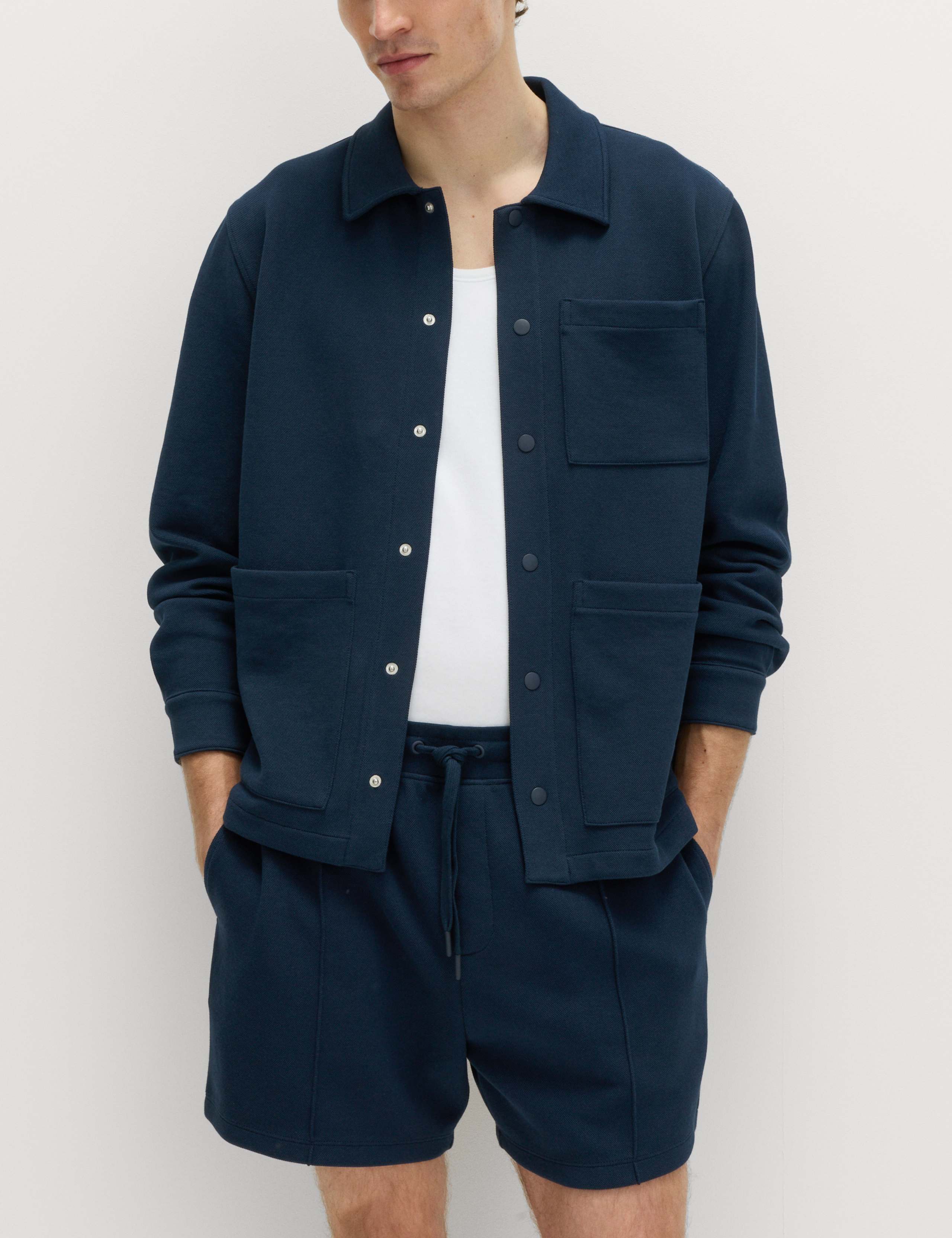 Cotton Rich Pique Shorts 1 of 6