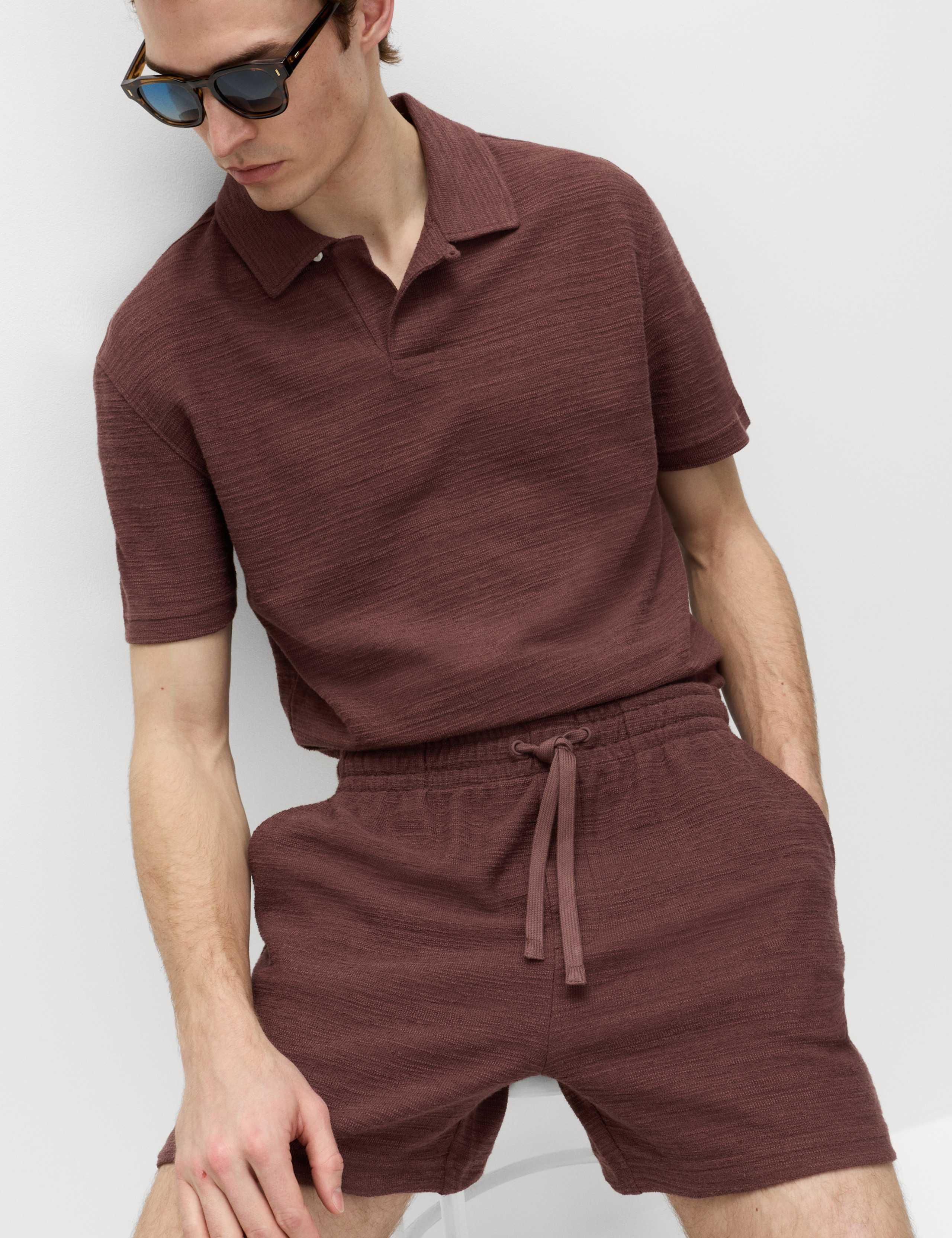 Bouclé Cotton Rich Shorts 6 of 6