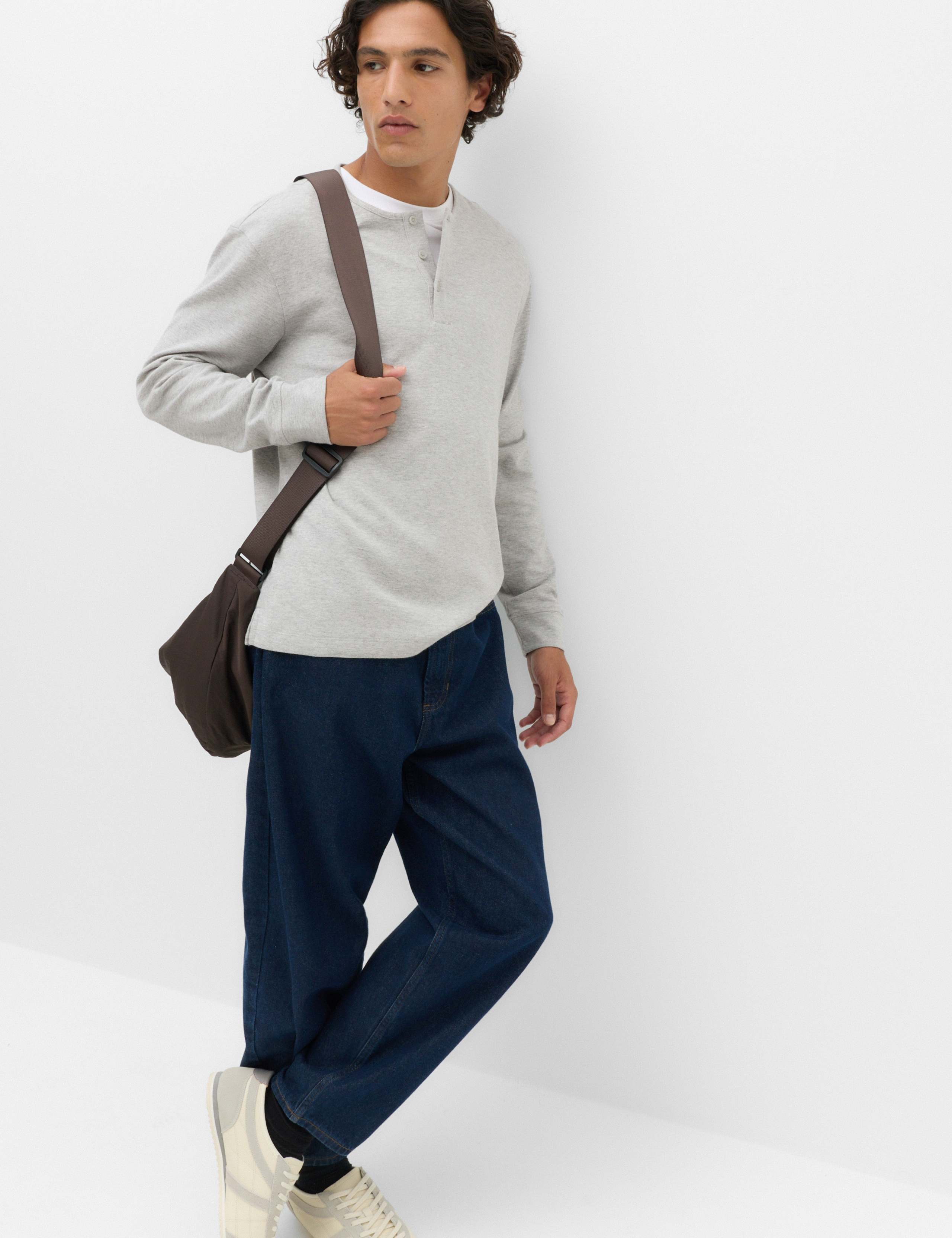 Cotton Rich Cosy Long Sleeve Henley Shirt 6 of 6