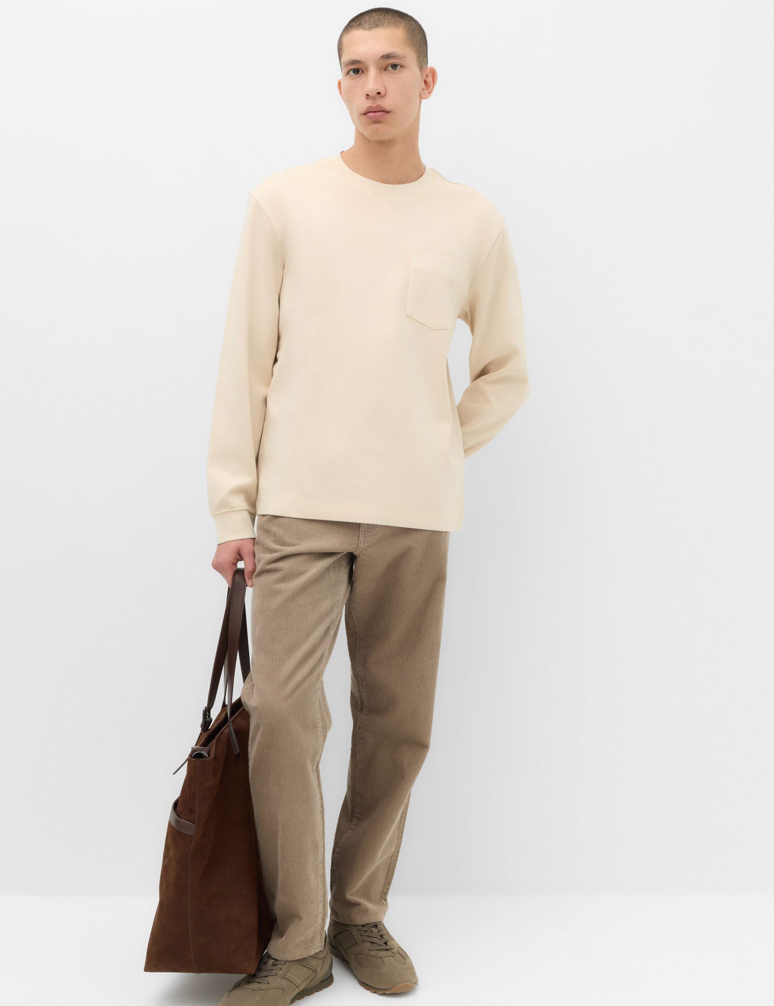Cotton Rich Garment Dye Long Sleeve T-Shirt 6 of 6