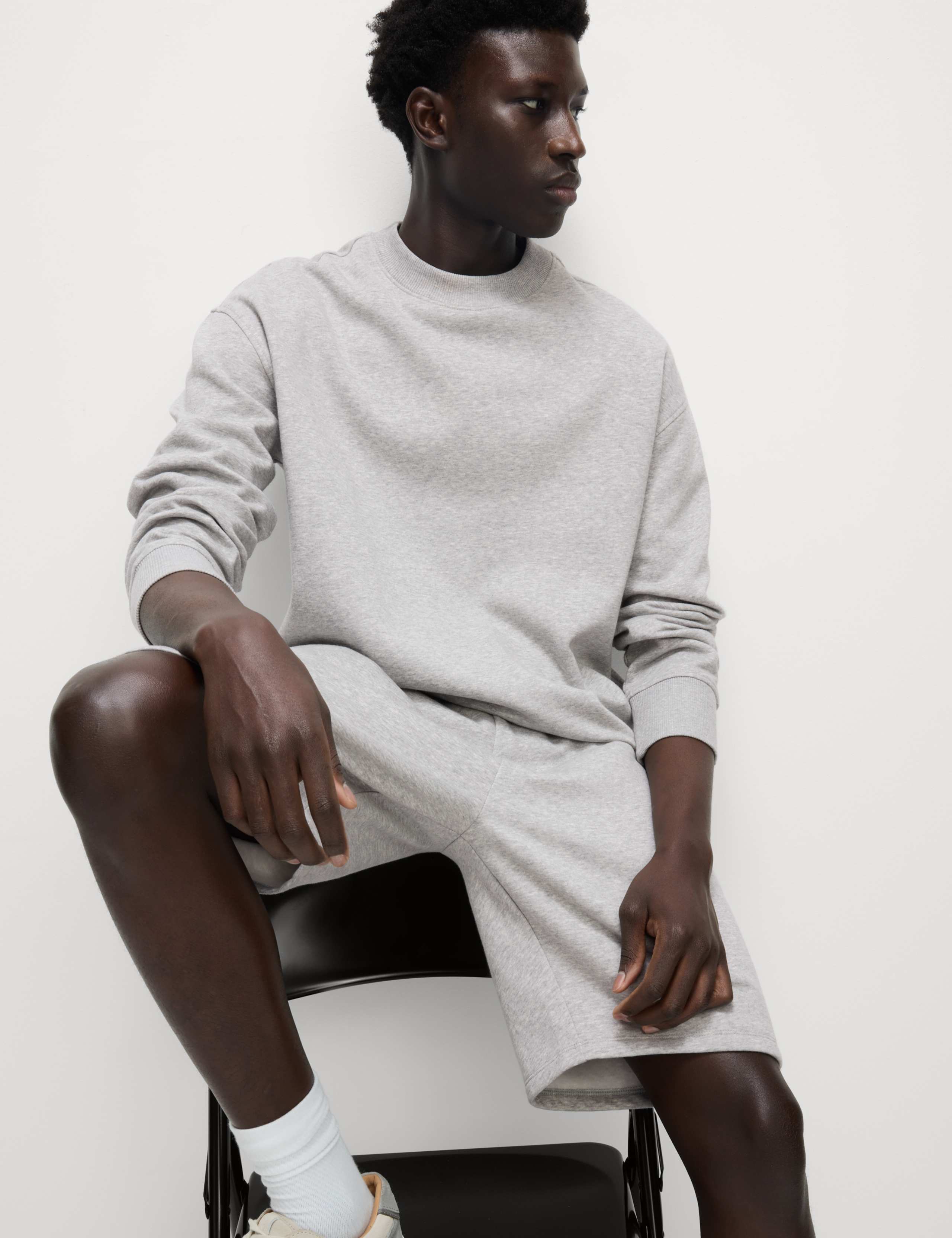 Elasticated Waist Cotton Rich Oversized Shorts 1 of 5