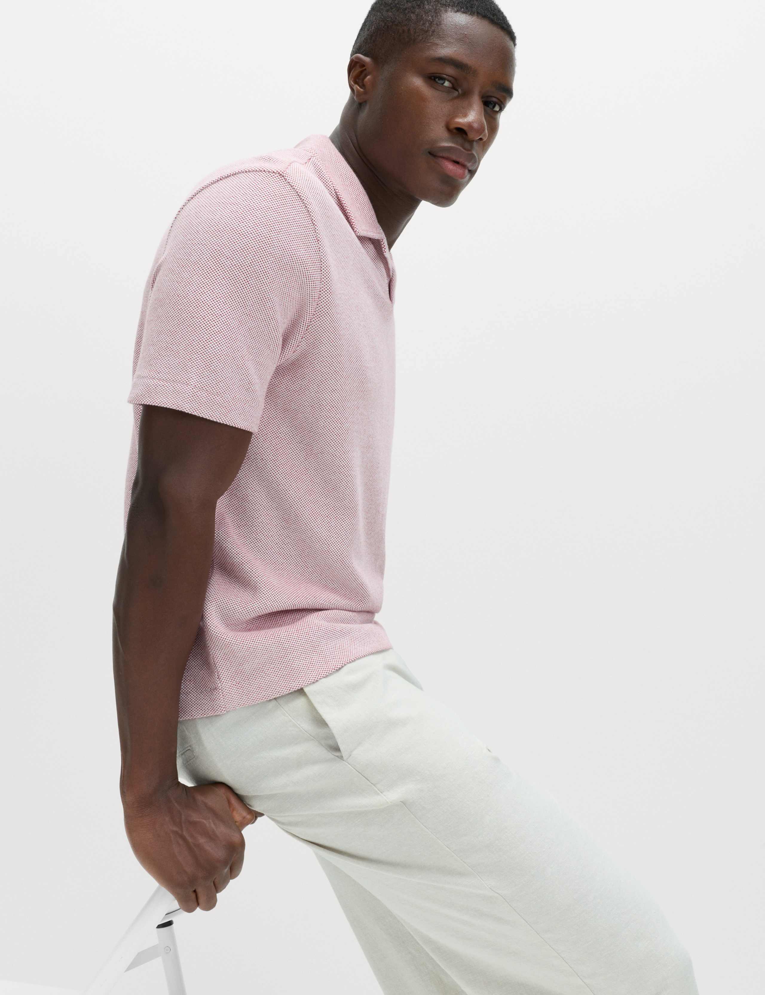 Relaxed Fit Pure Cotton Pique Polo Shirt 6 of 6