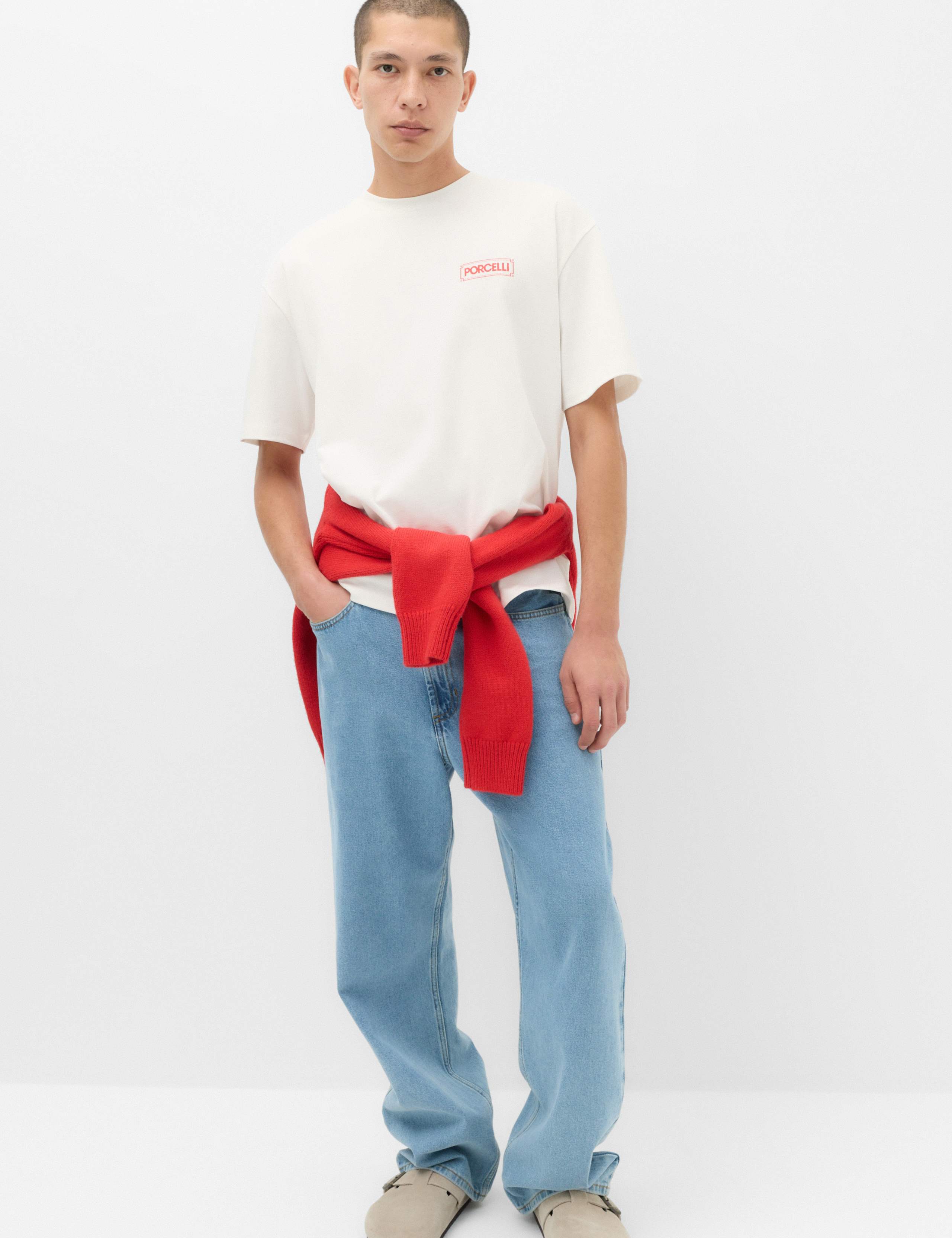 Oversized Pure Cotton Graphic Short Sleeve T-Shirt 5 of 6