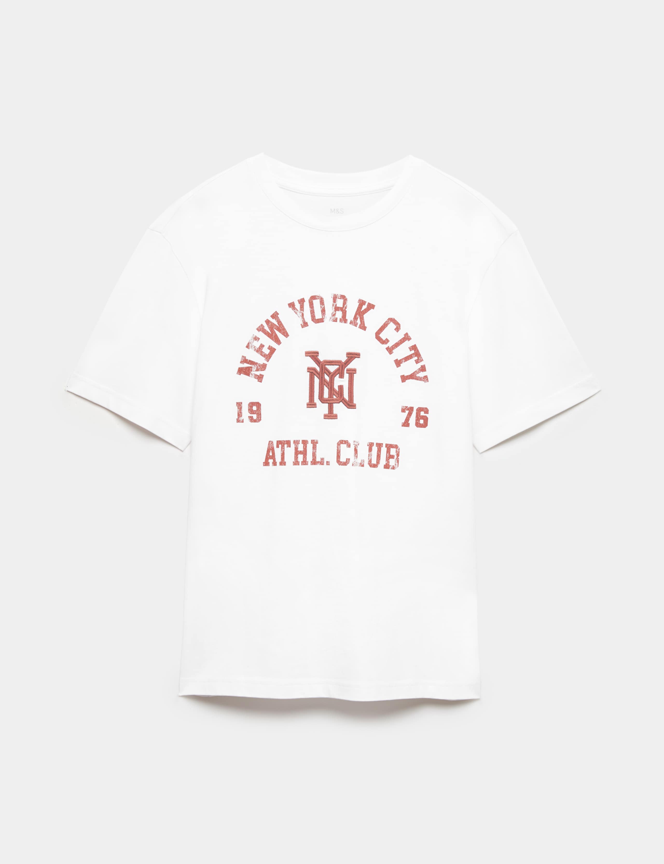 Pure Cotton Graphic Short Sleeve T-Shirt 2 of 6