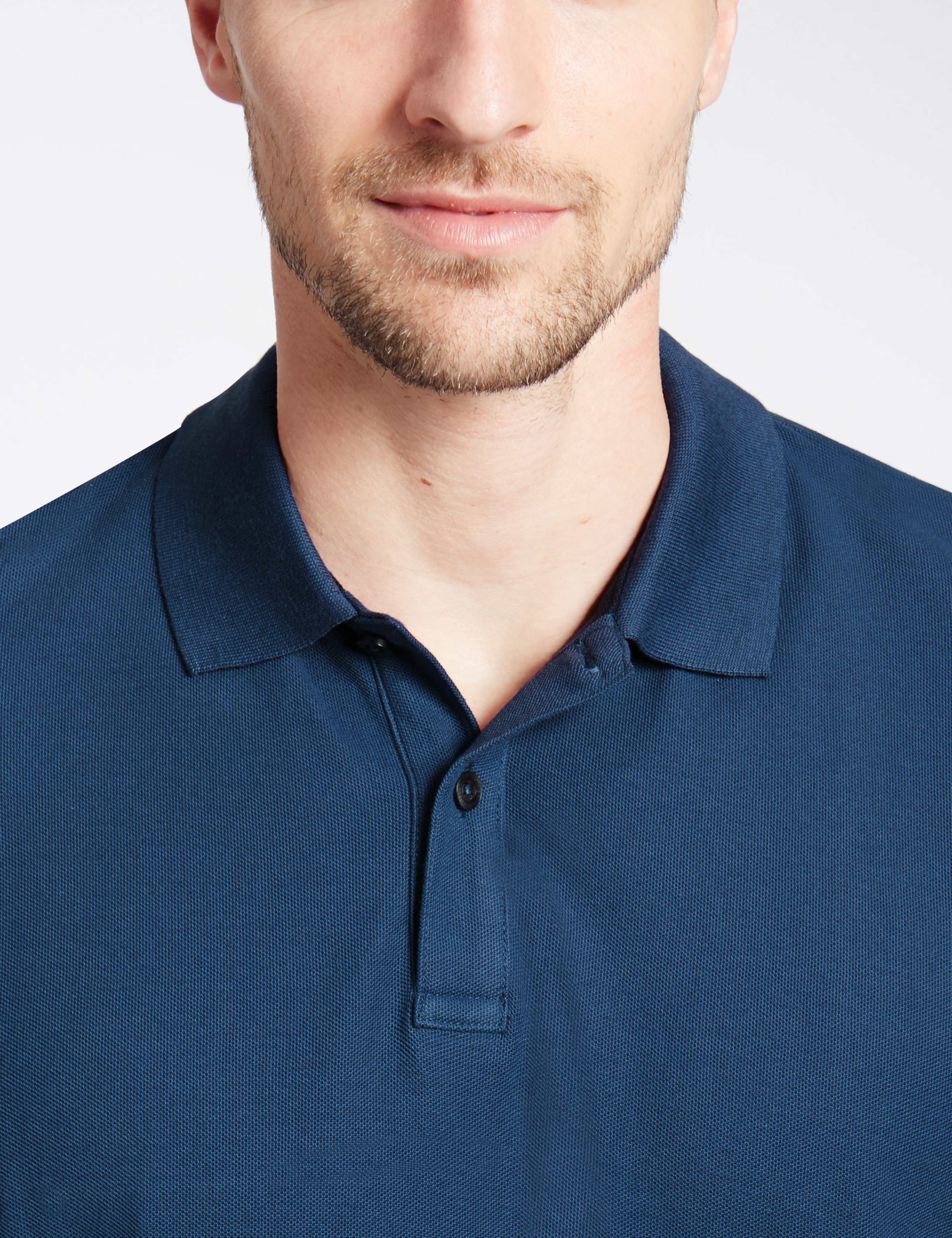 Slim Fit Pure Cotton Polo Shirt 4 of 5