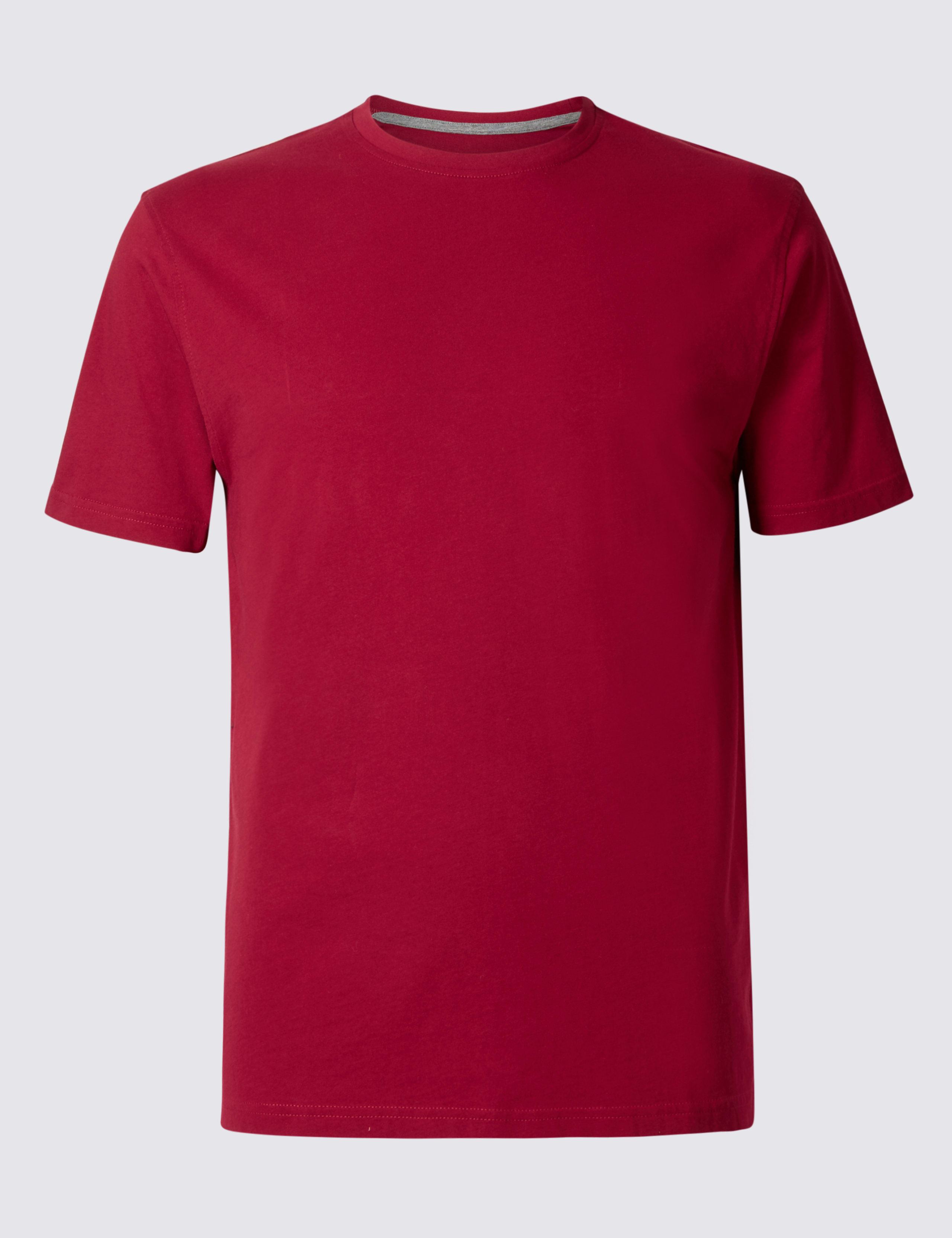 Slim Fit Pure Cotton Crew Neck T-Shirt 2 of 3