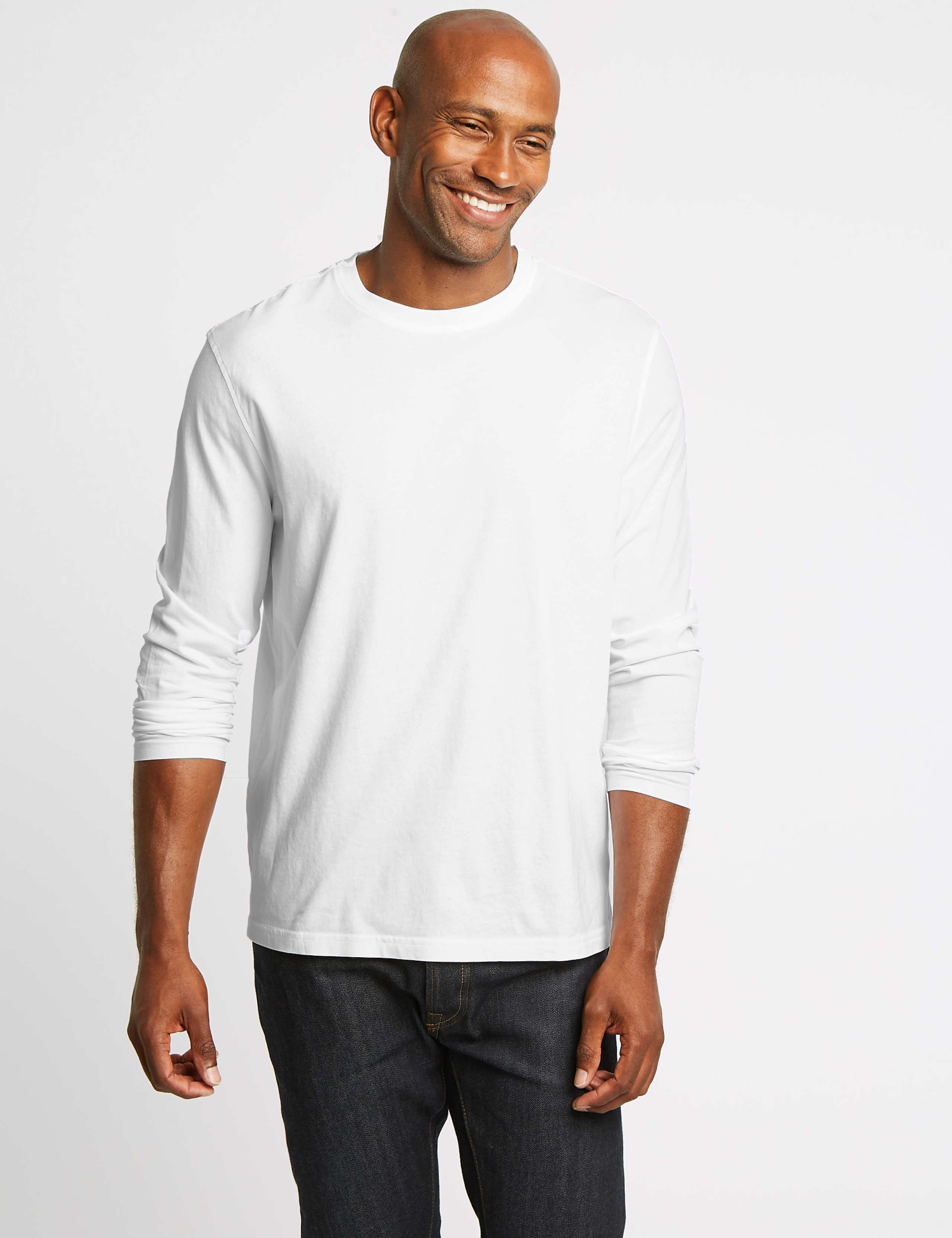 Pure Cotton Long Sleeve T-Shirt 1 of 3