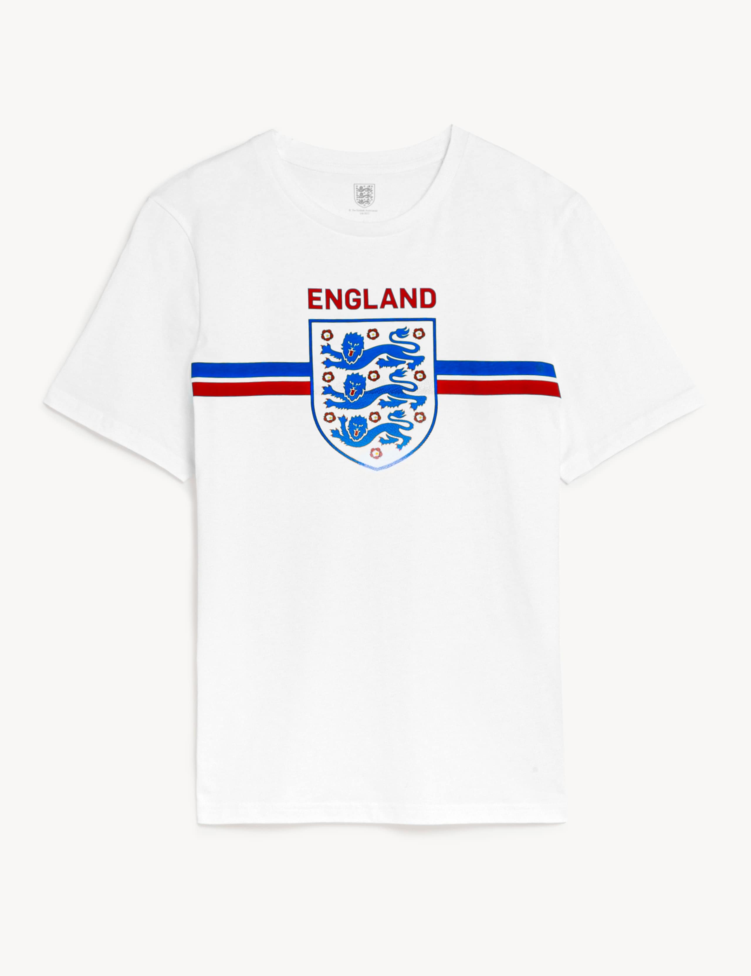 Pure Cotton Crew Neck England T-Shirt 1 of 2
