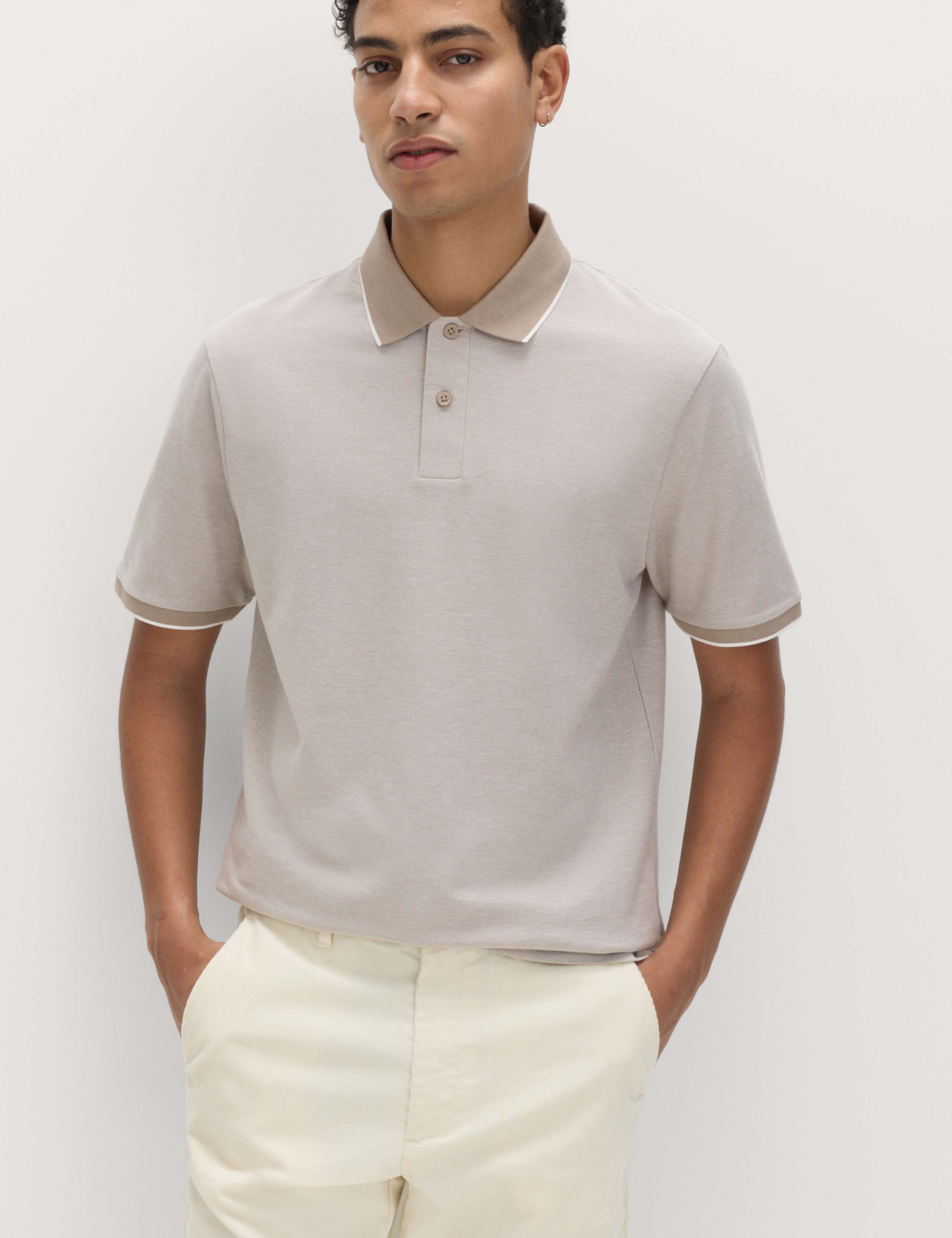 Ultimate Tipped Pique Polo Shirt 1 of 5