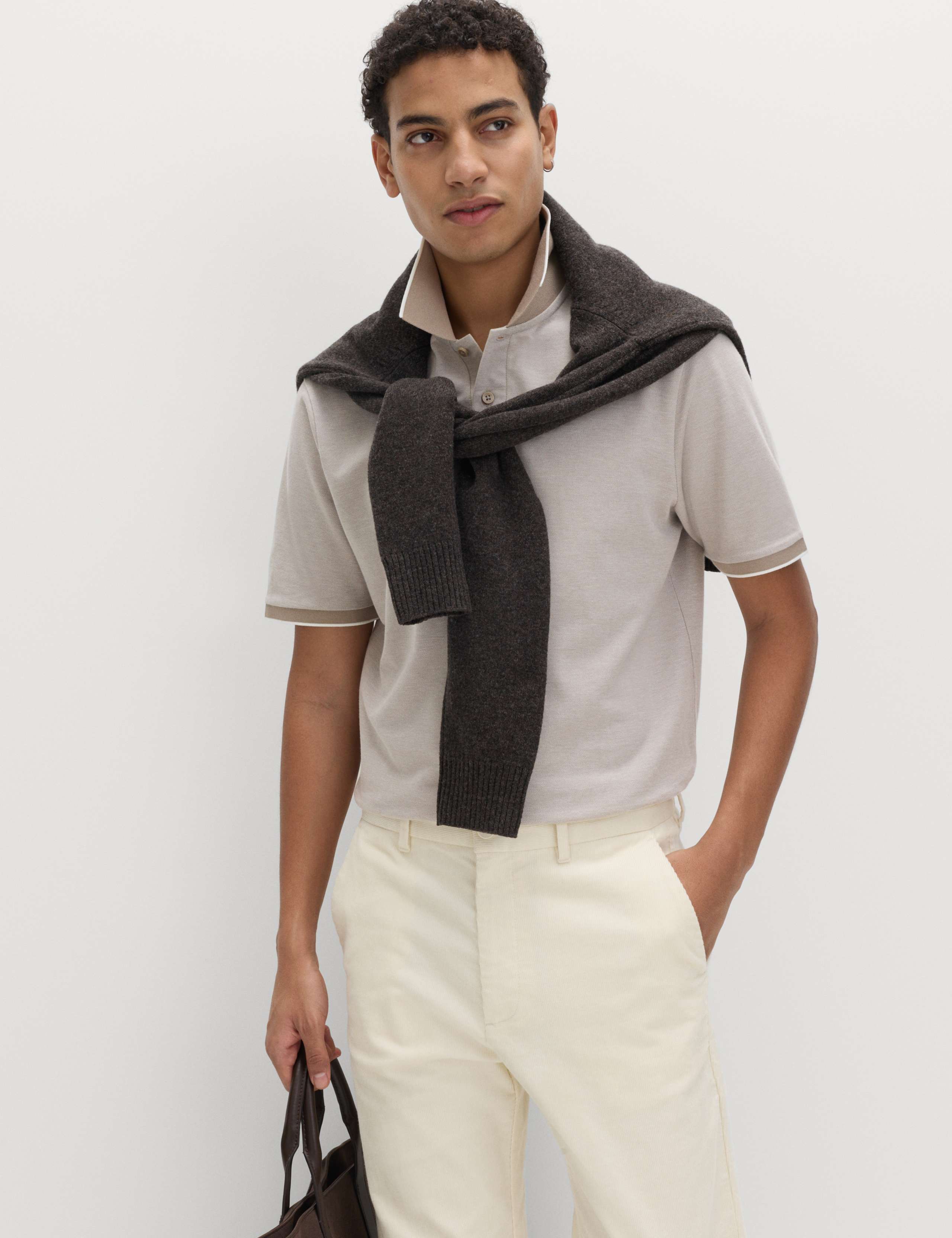 Ultimate Tipped Pique Polo Shirt 4 of 5