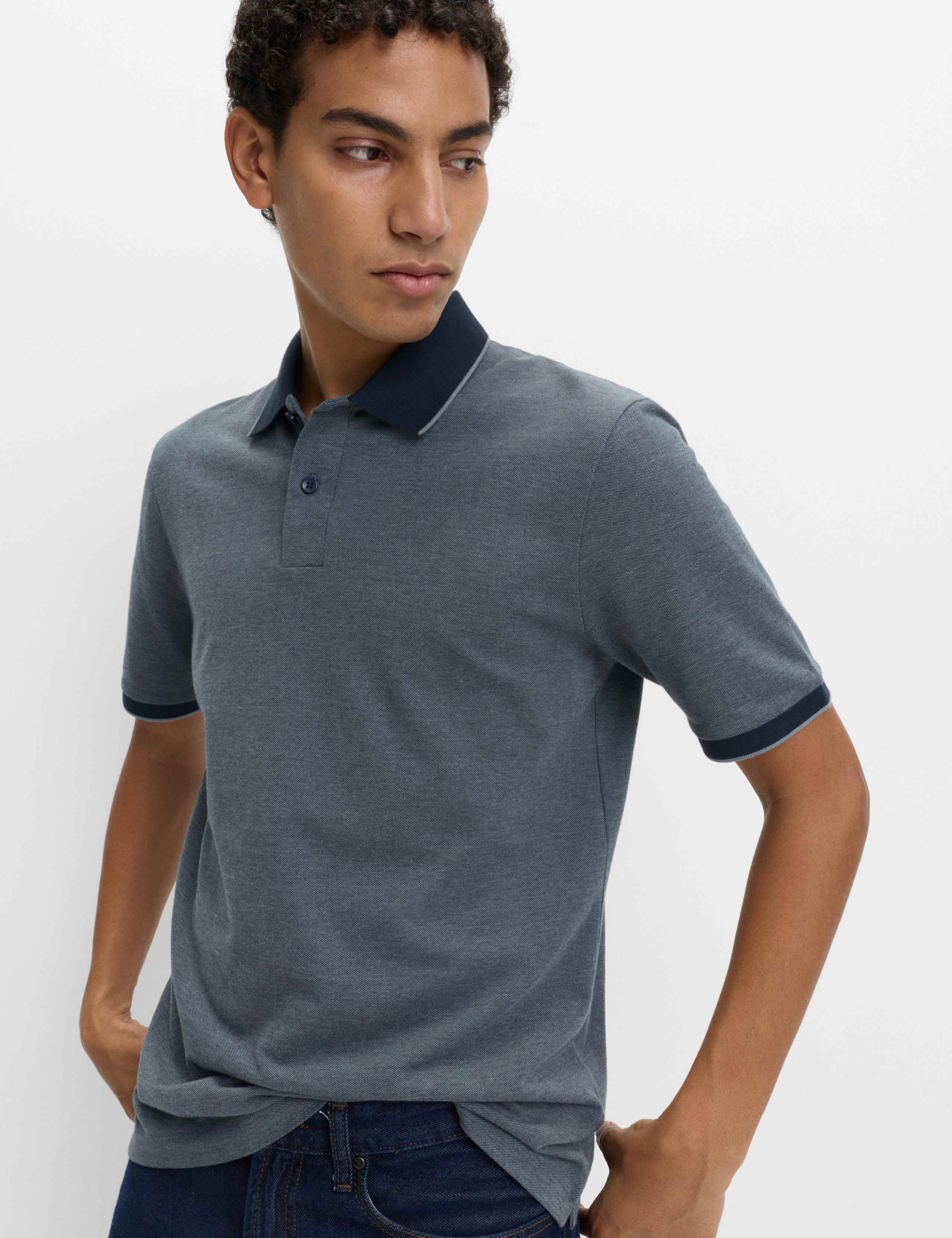 Ultimate Tipped Pique Polo Shirt 1 of 4