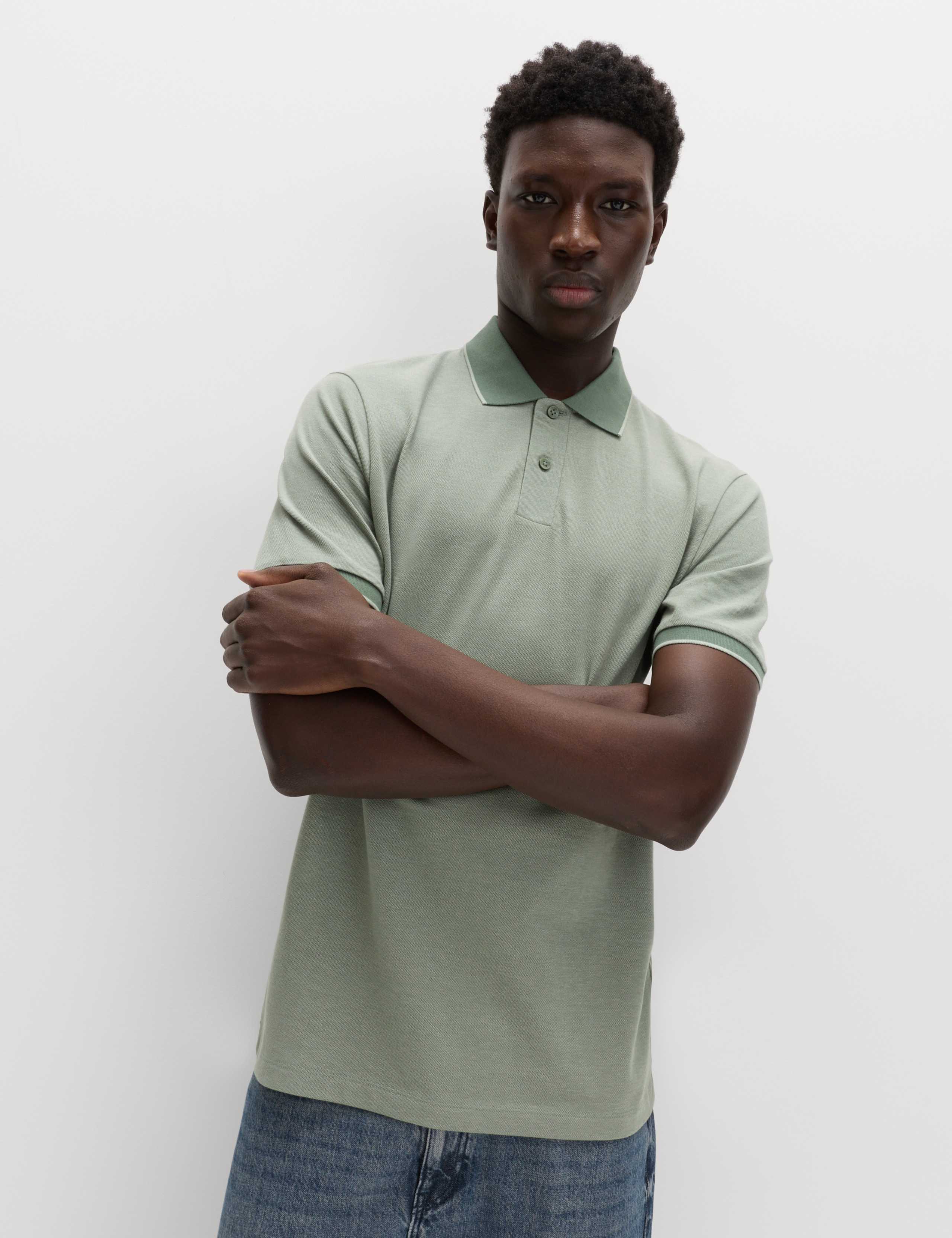 Ultimate Tipped Pique Polo Shirt 3 of 6