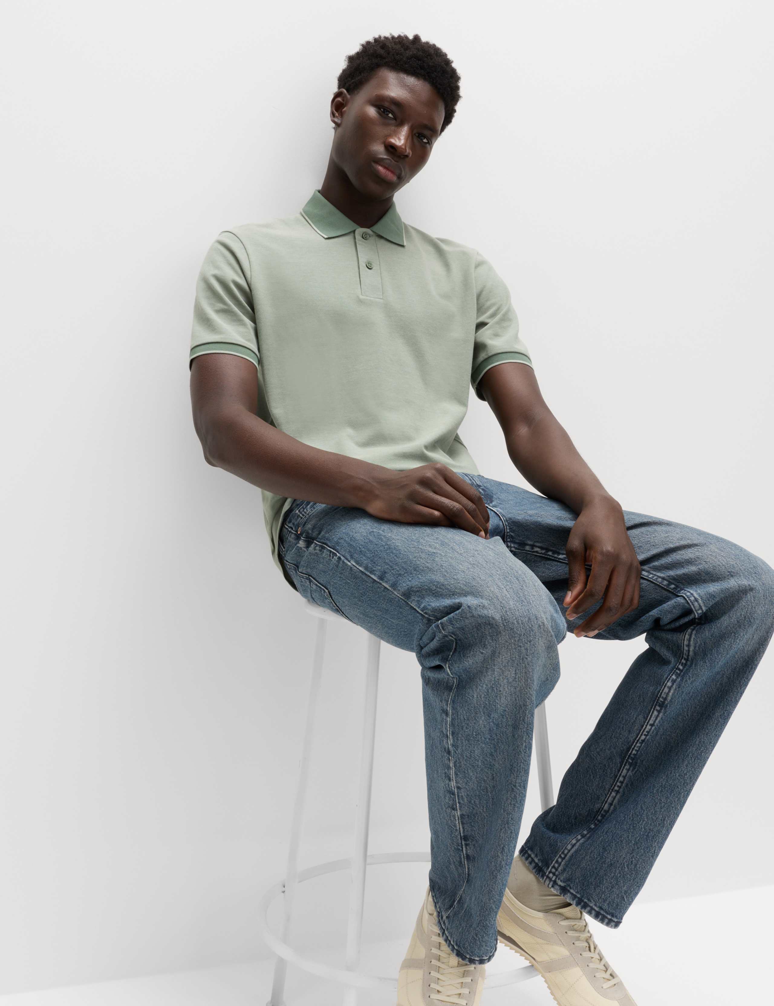 Ultimate Tipped Pique Polo Shirt 6 of 6