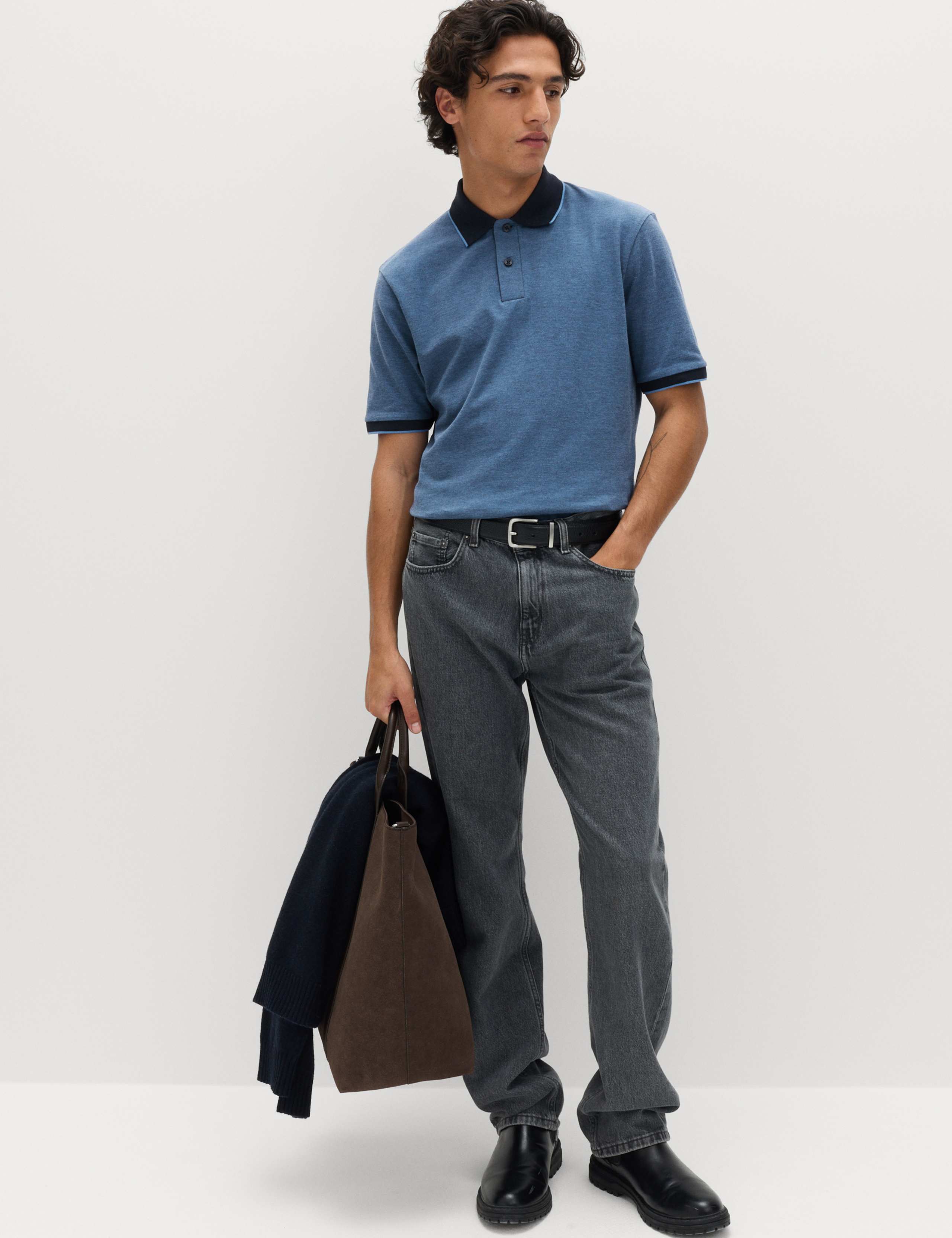 Ultimate Tipped Pique Polo Shirt 4 of 5