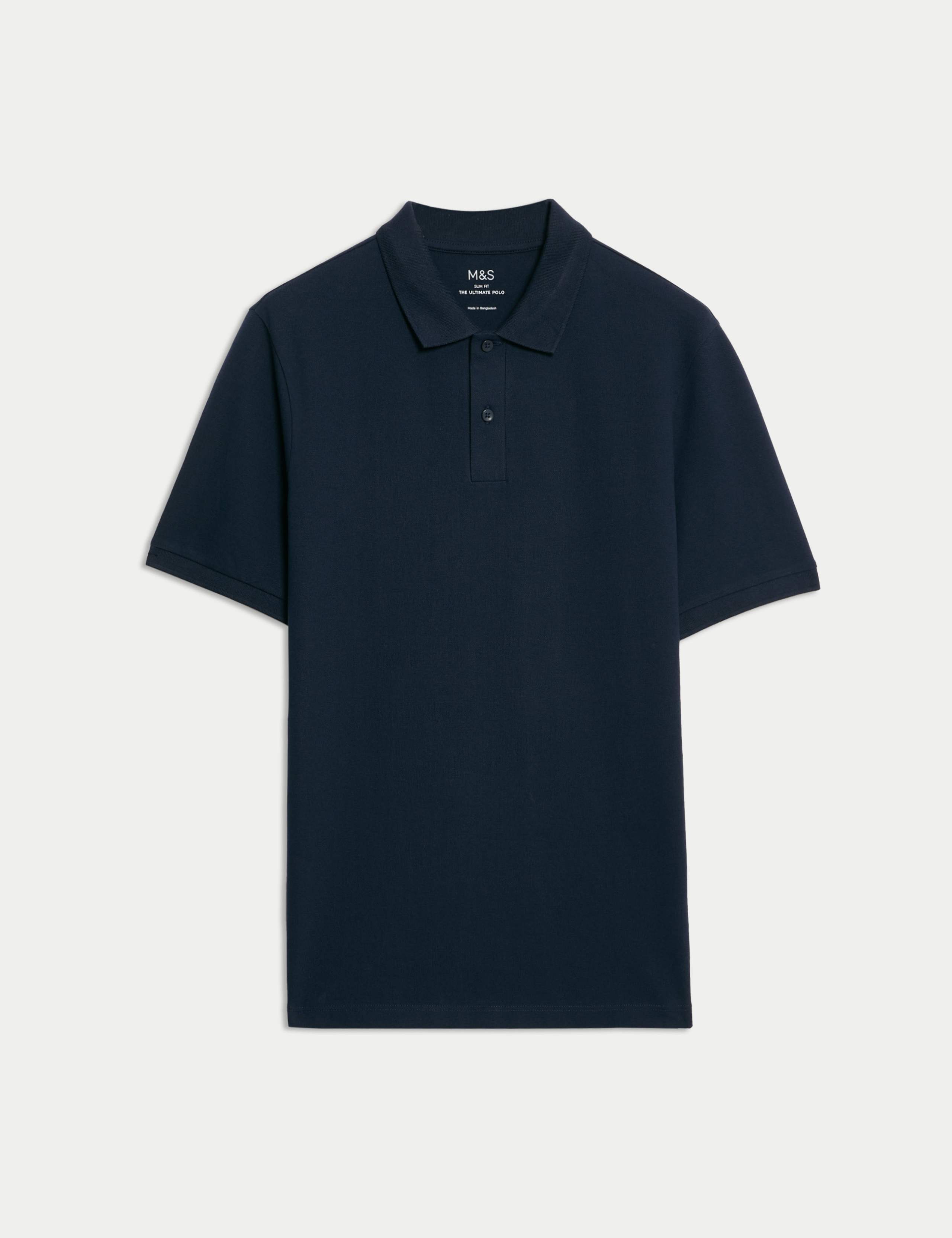 Slim Fit Cotton Rich Pique Polo Shirt 2 of 6