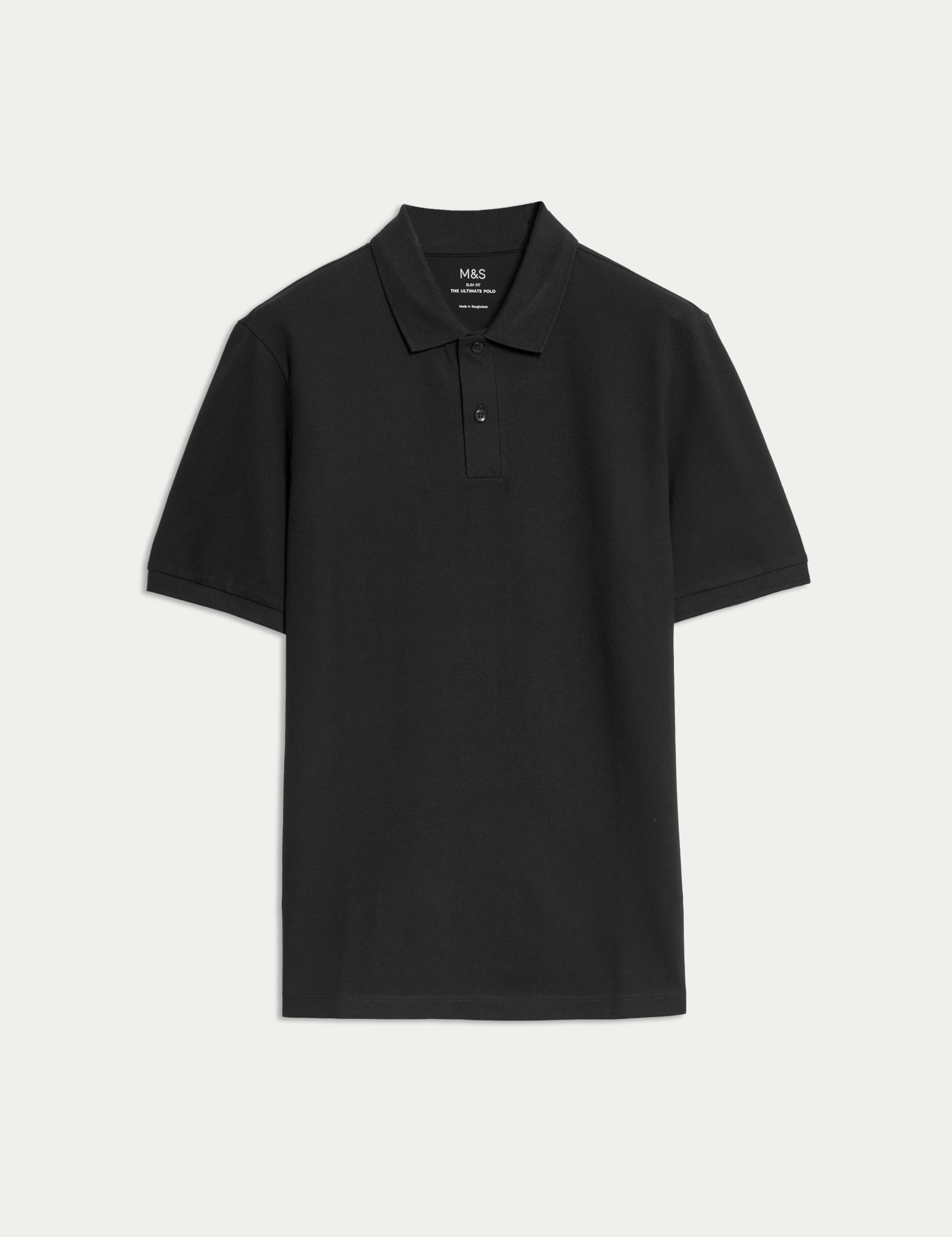 Slim Fit Cotton Rich Pique Polo Shirt 2 of 5