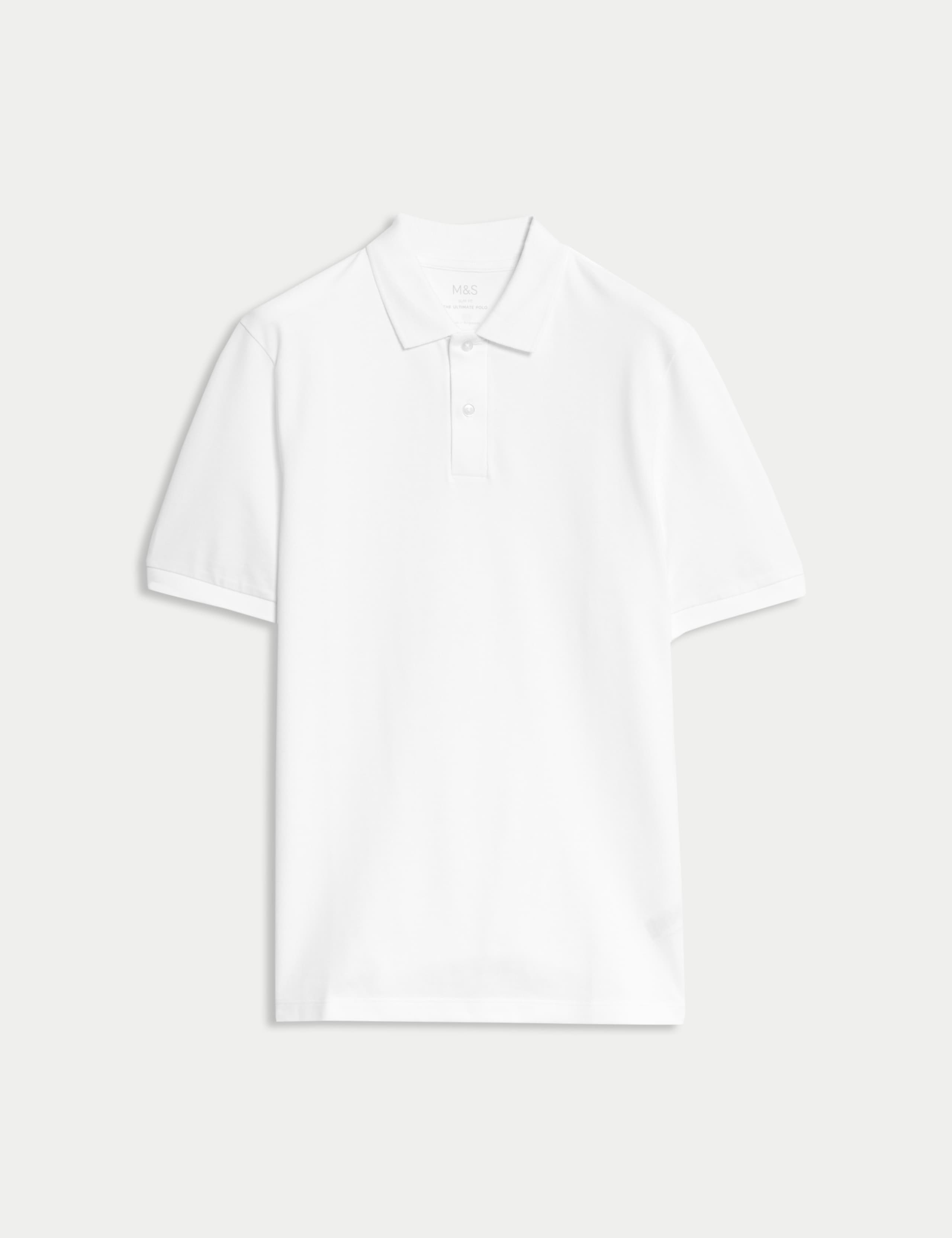 Slim Fit Cotton Rich Pique Polo Shirt 2 of 6