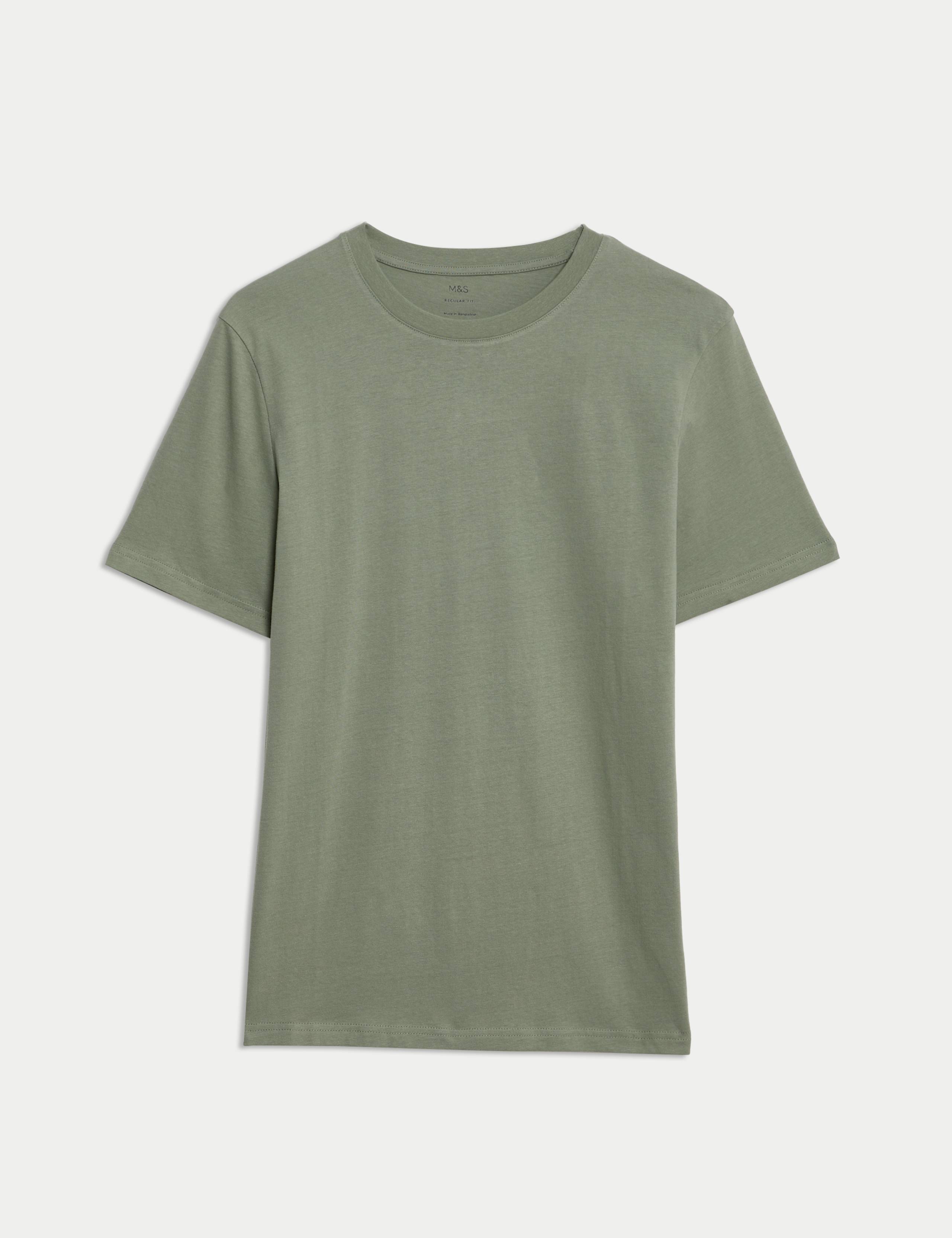 Regular Fit Pure Cotton Crew Neck T-Shirt 2 of 5