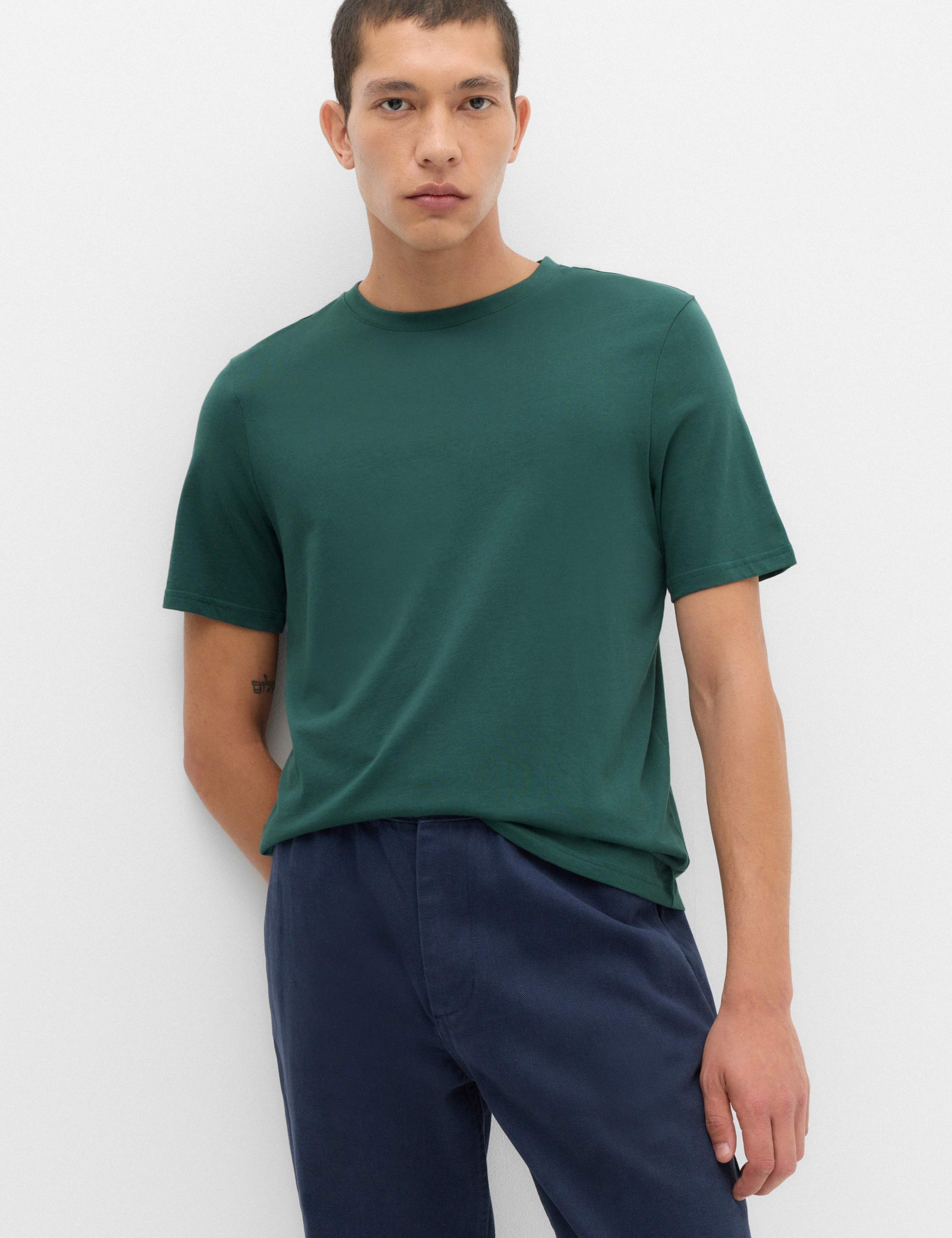 Pure Cotton Regular Fit Crew Neck T-Shirt 1 of 5
