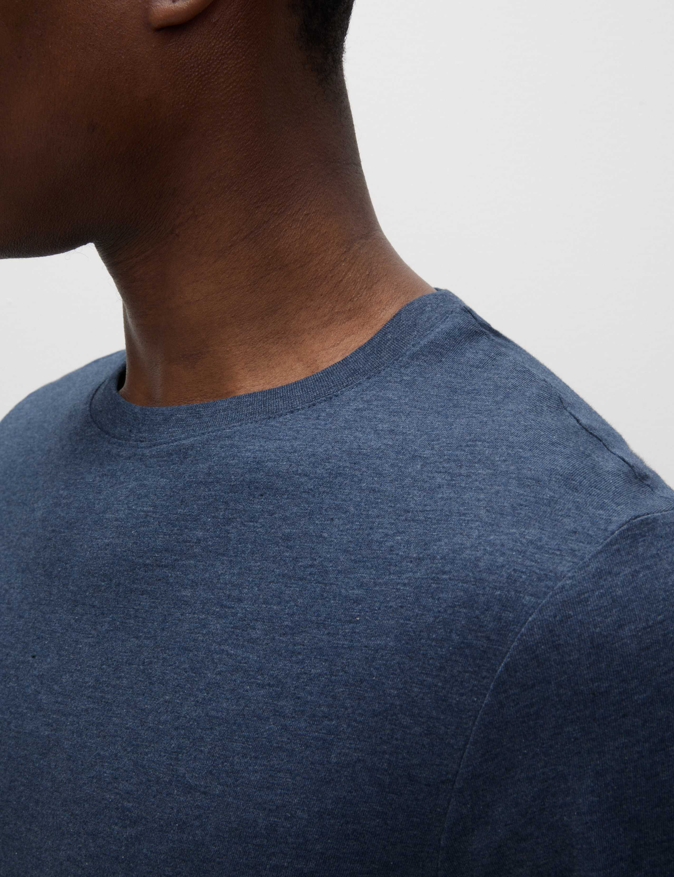 Pure Cotton Relaxed Fit Crew Neck T-Shirt 3 of 5