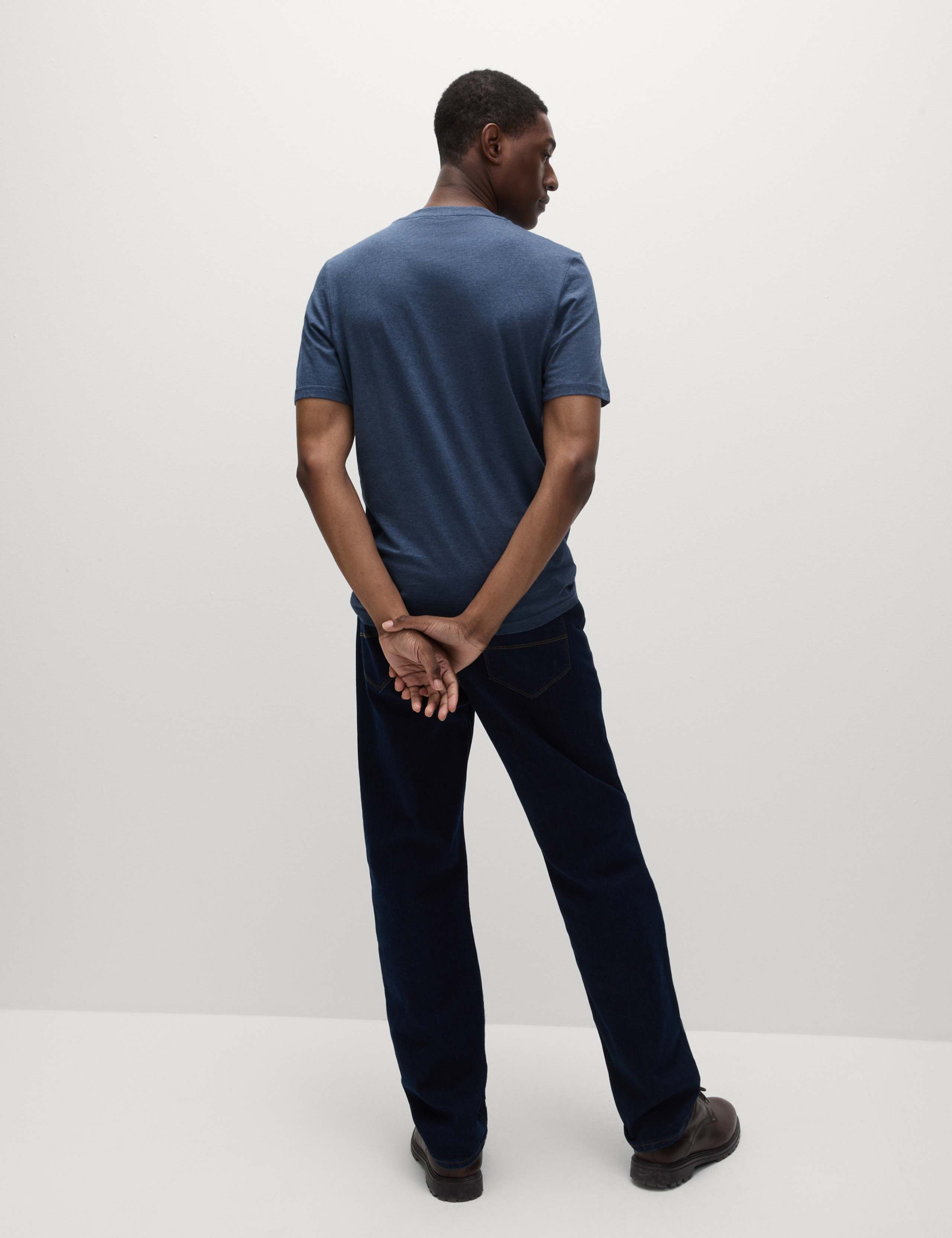 Pure Cotton Relaxed Fit Crew Neck T-Shirt 5 of 5