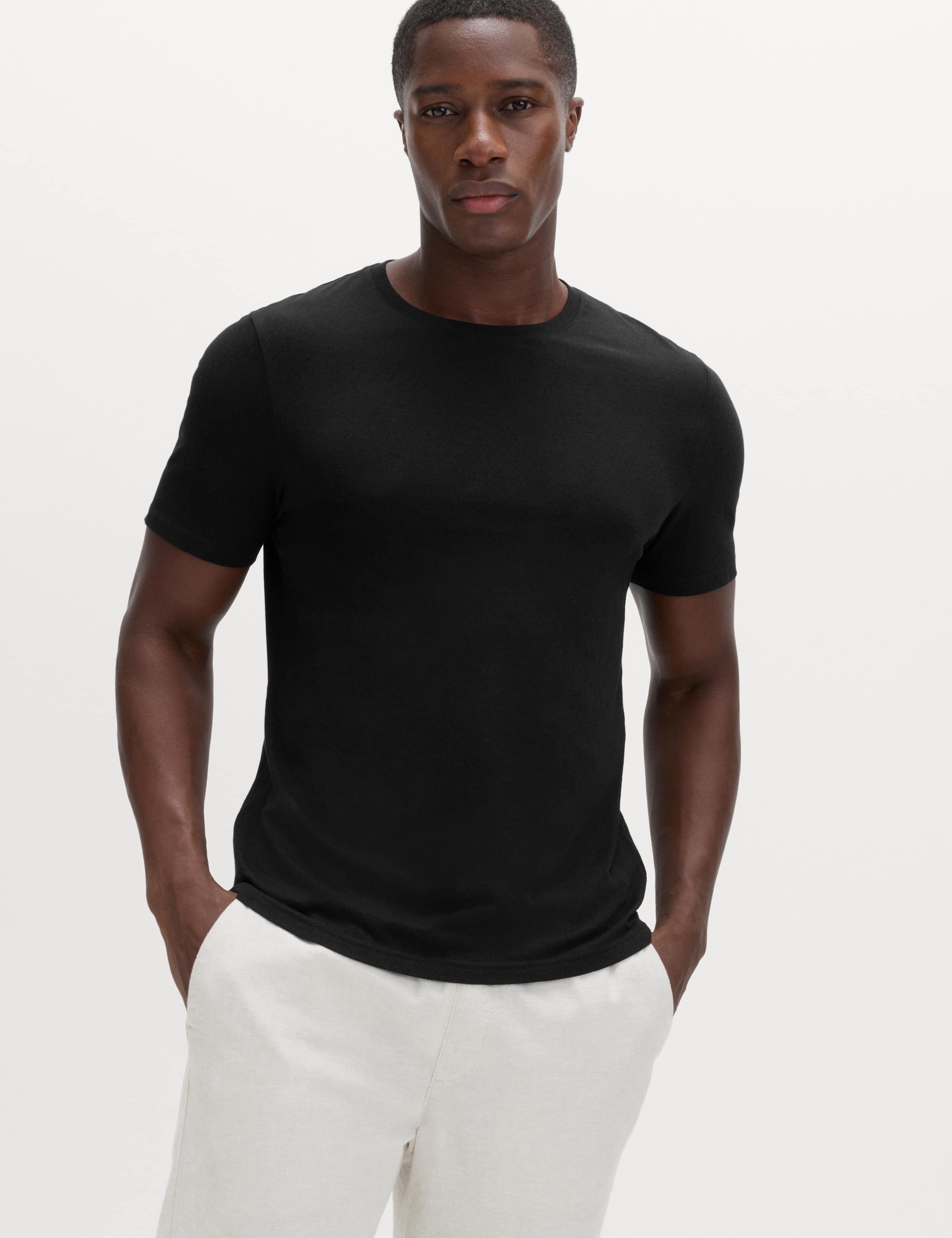 Pure Cotton Regular Fit Crew Neck T-Shirt 1 of 6