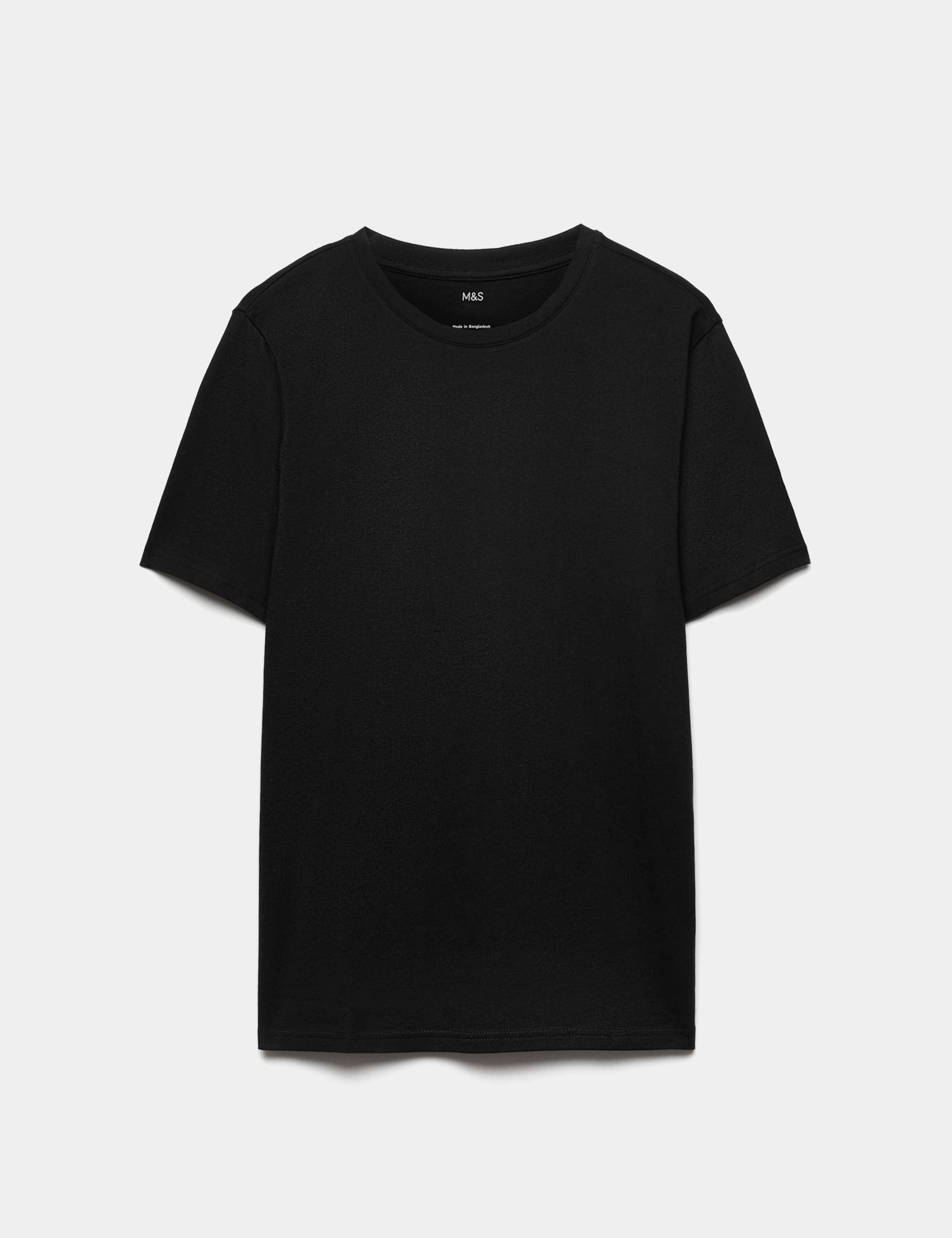 Pure Cotton Regular Fit Crew Neck T-Shirt 2 of 6
