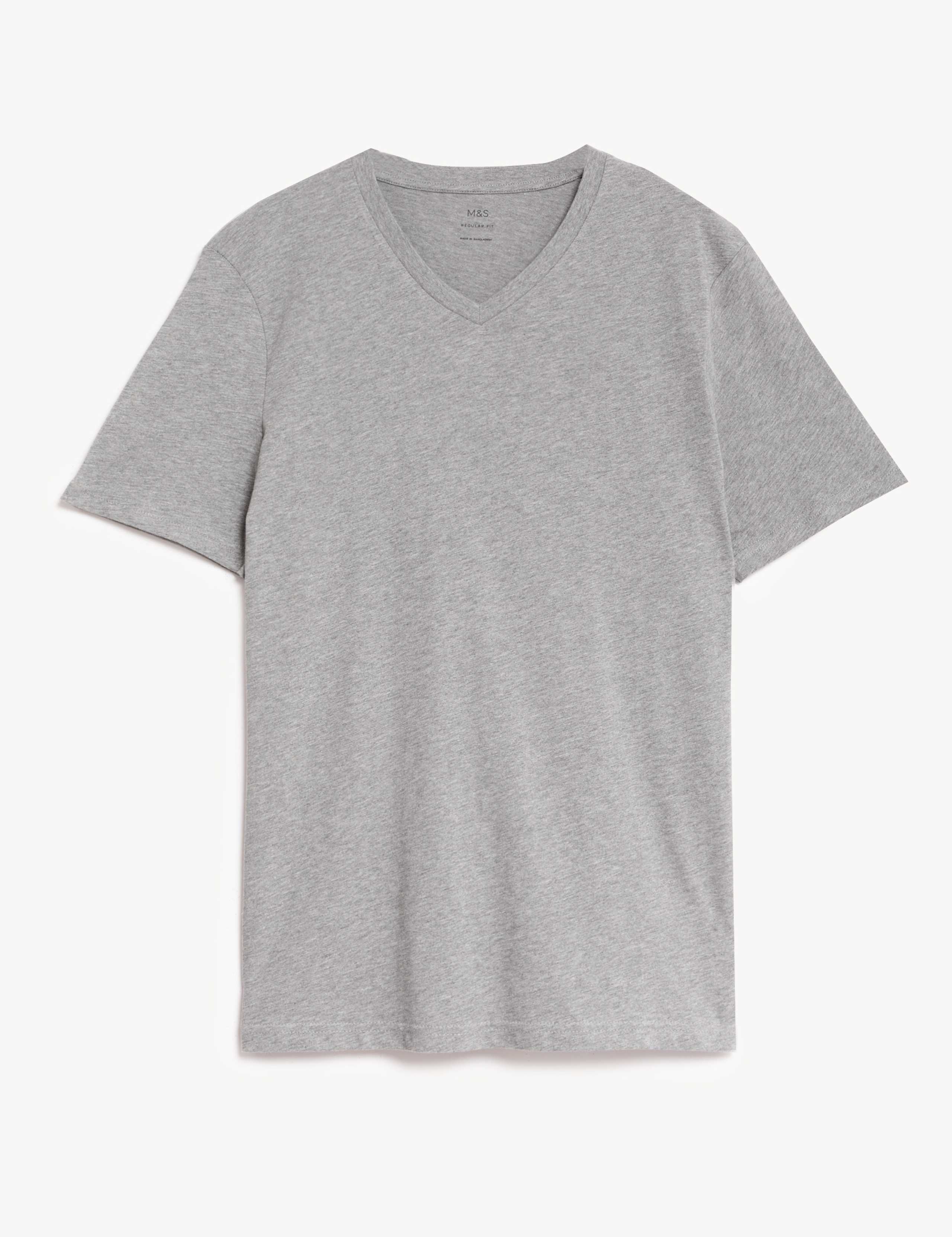 Pure Cotton V-Neck T-Shirt 1 of 1