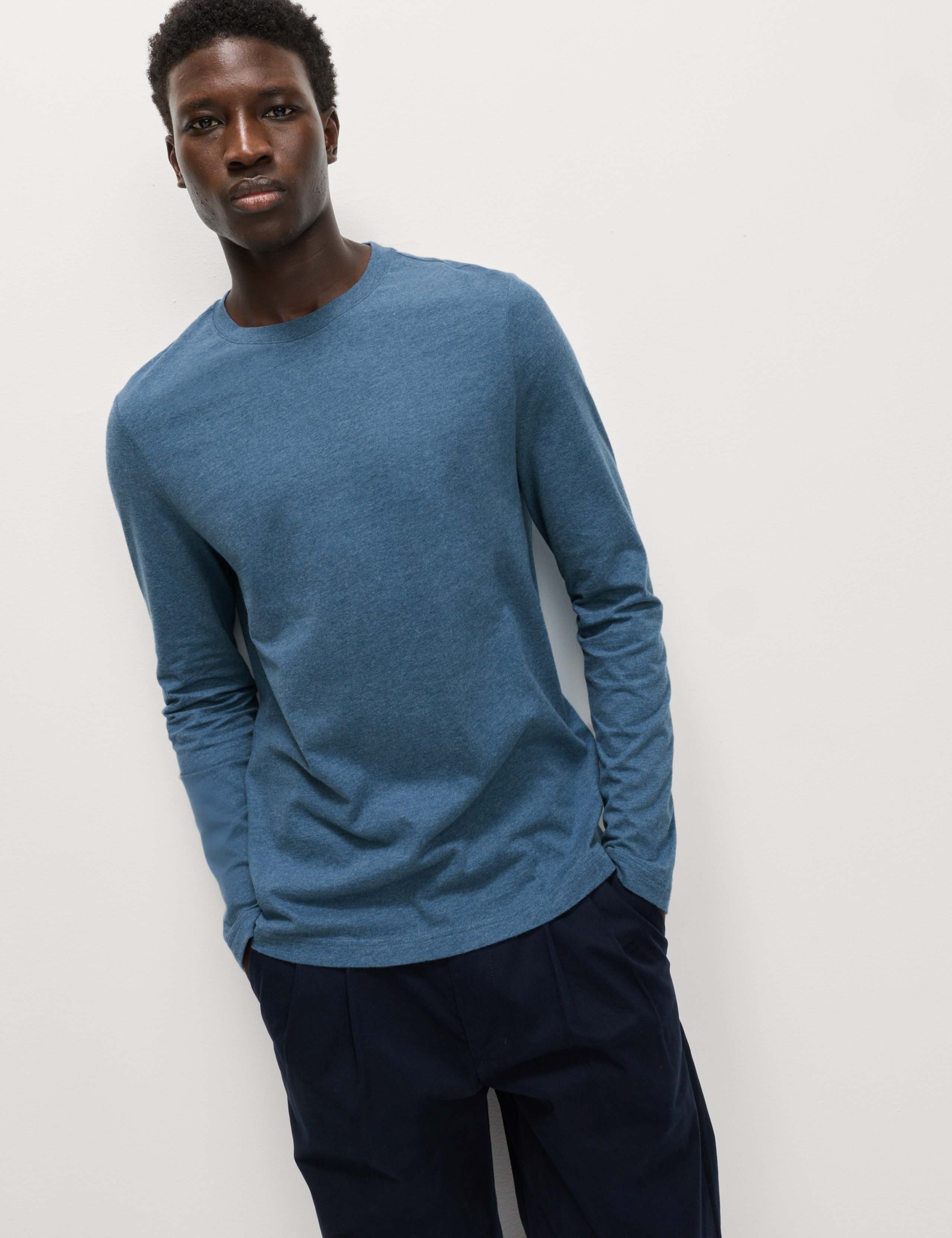 Pure Cotton Crew Neck T-Shirt 3 of 5