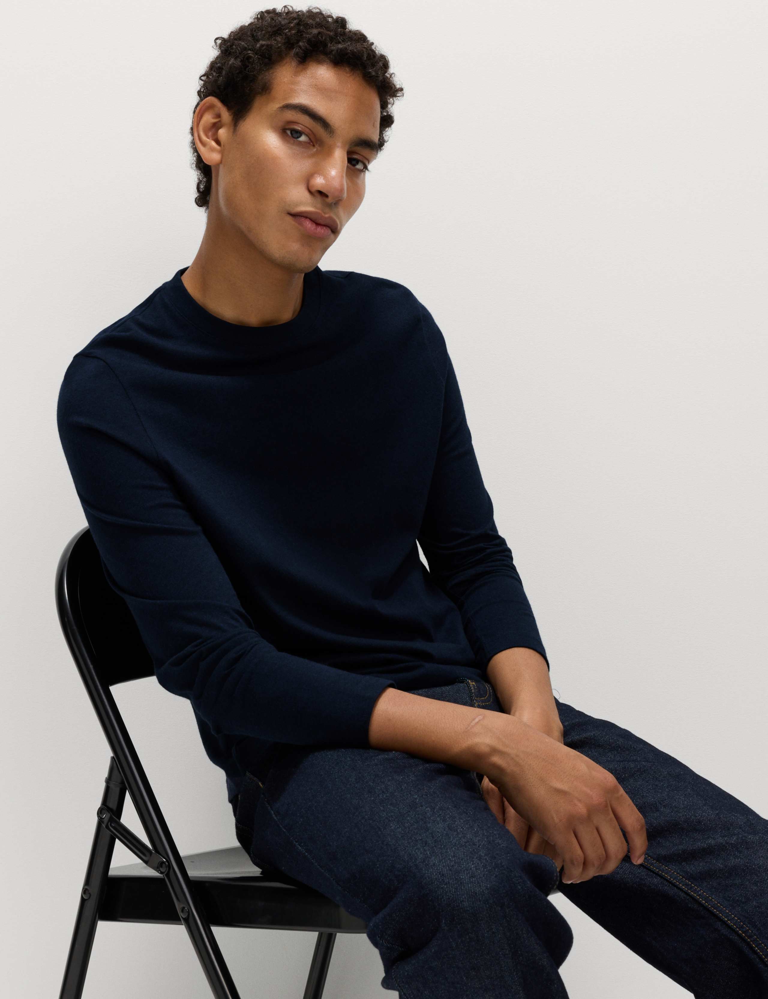 Pure Cotton Crew Neck T-Shirt 1 of 5